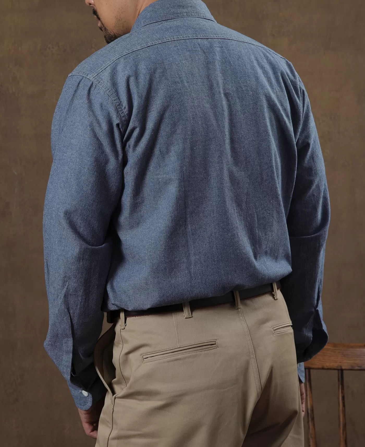 blue_chambray_work_shirt_2.webp New Chambray Work Shirt Long Sleeve Shirts