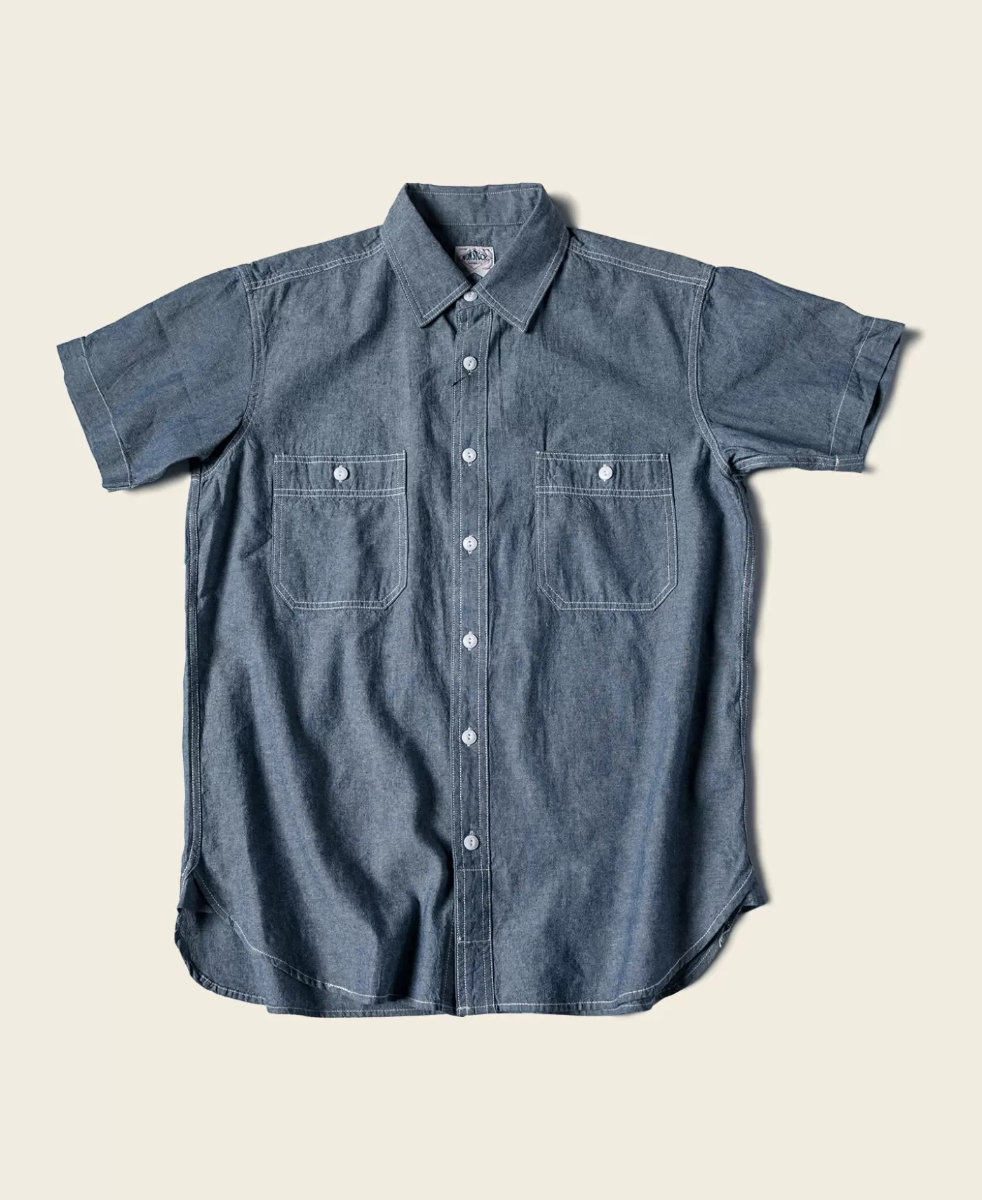 Hot Chambray Short Sleeve Work Shirt Short Sleeve Shirts