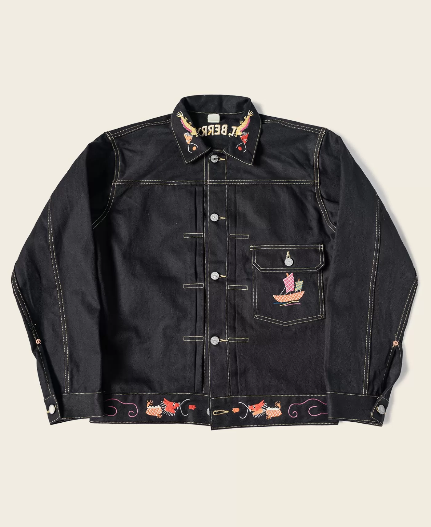 Flash Sale 1946 China Dragon Embroidery Souvenir Tour Jacket Jackets & Coats