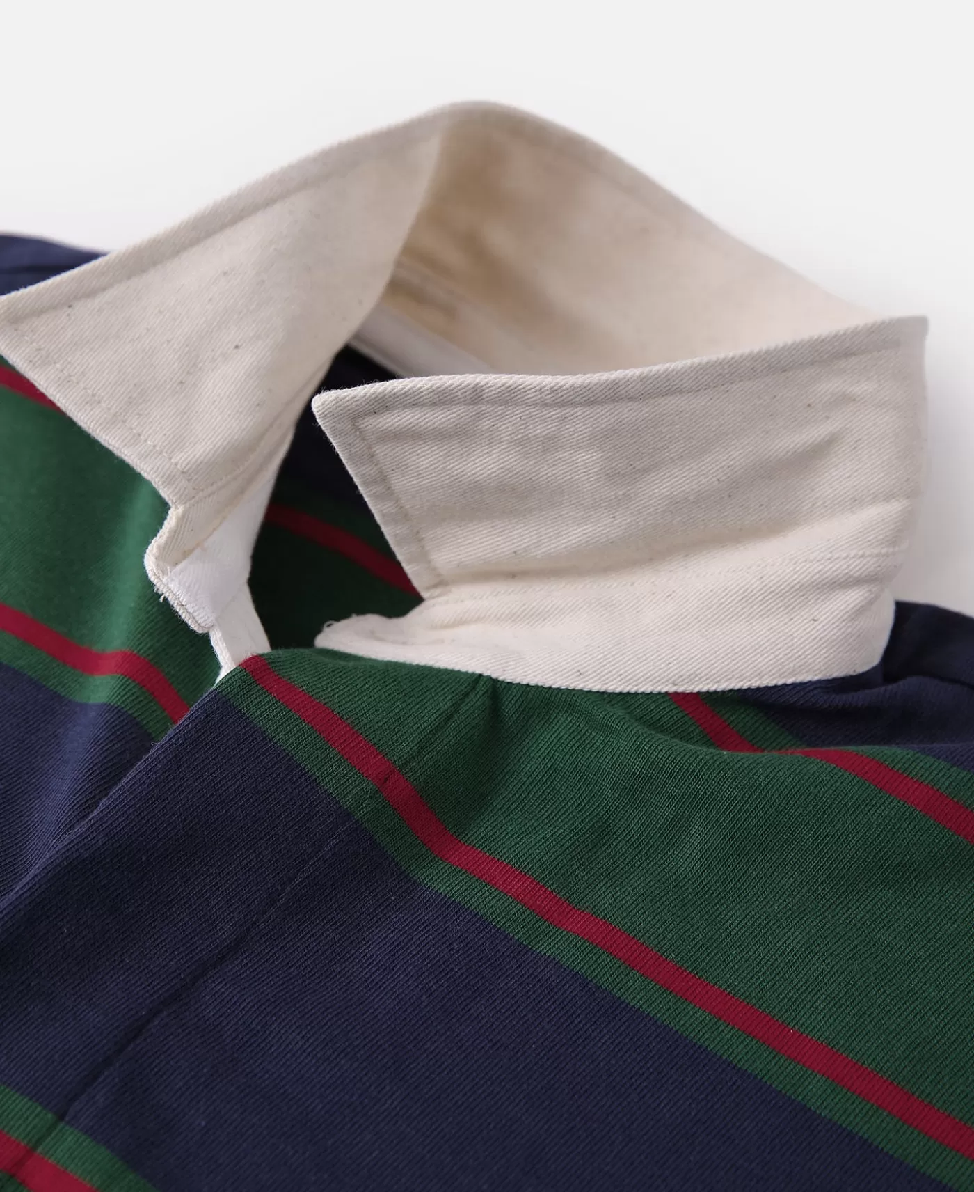 classic_fit_striped_jersey_rugby_shirt__greennavyred_8.webp Fashion Classic Fit Striped Jersey Rugby Shirt - Green/Navy/Red Long Sleeve T-Shirts