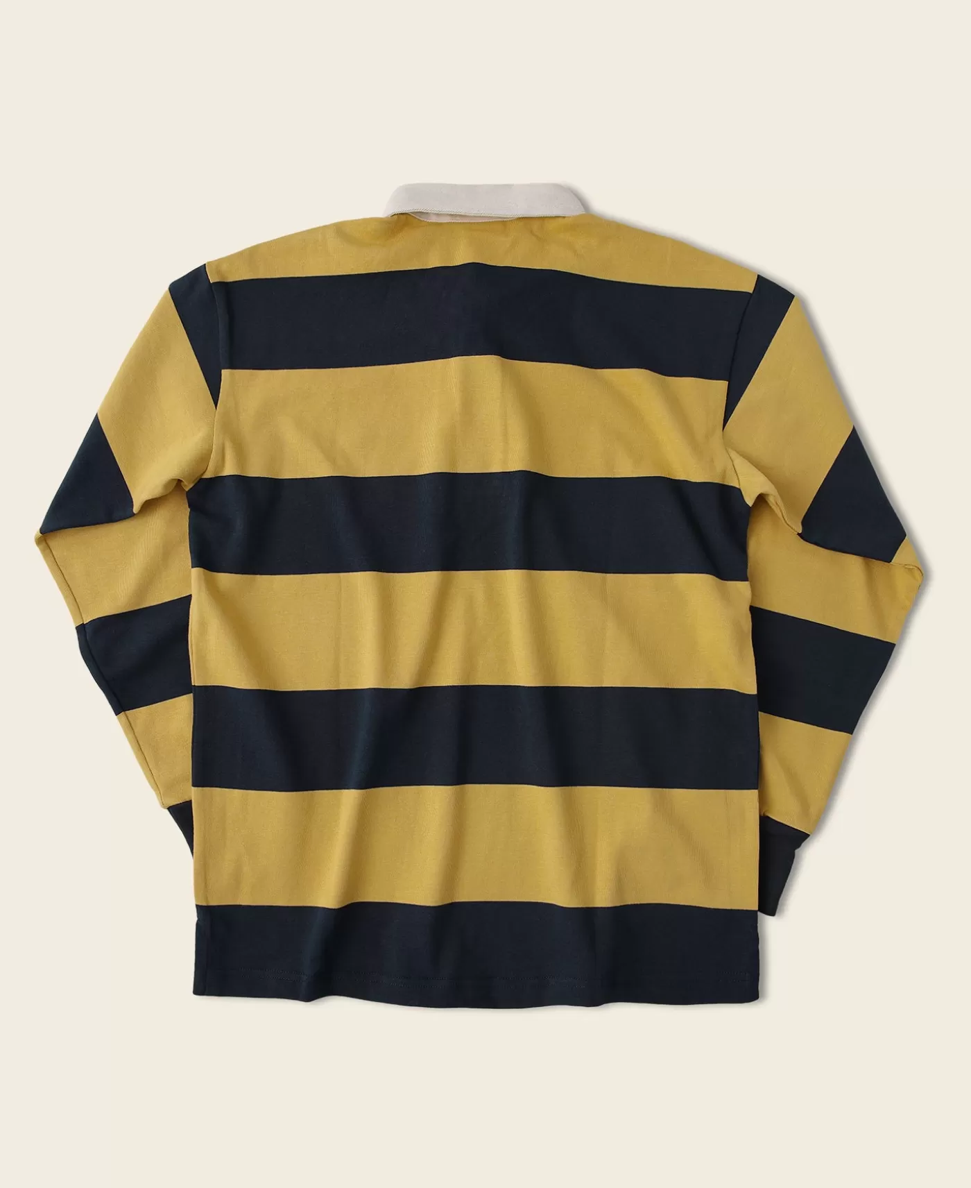 Clearance Classic Fit Striped Jersey Rugby Shirt - Long Sleeve T-Shirts