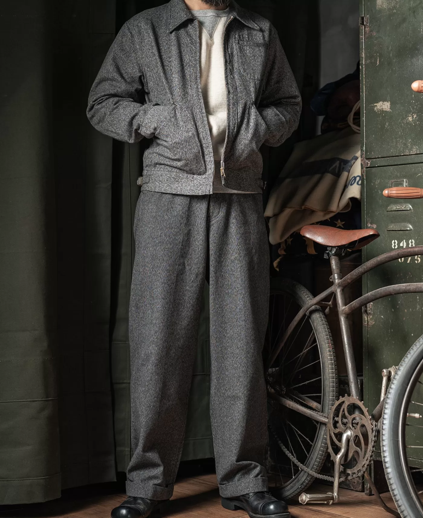 covert_salt__pepper_cossack_jacket_4.webp Hot Covert Cossack Jacket Jackets & Coats