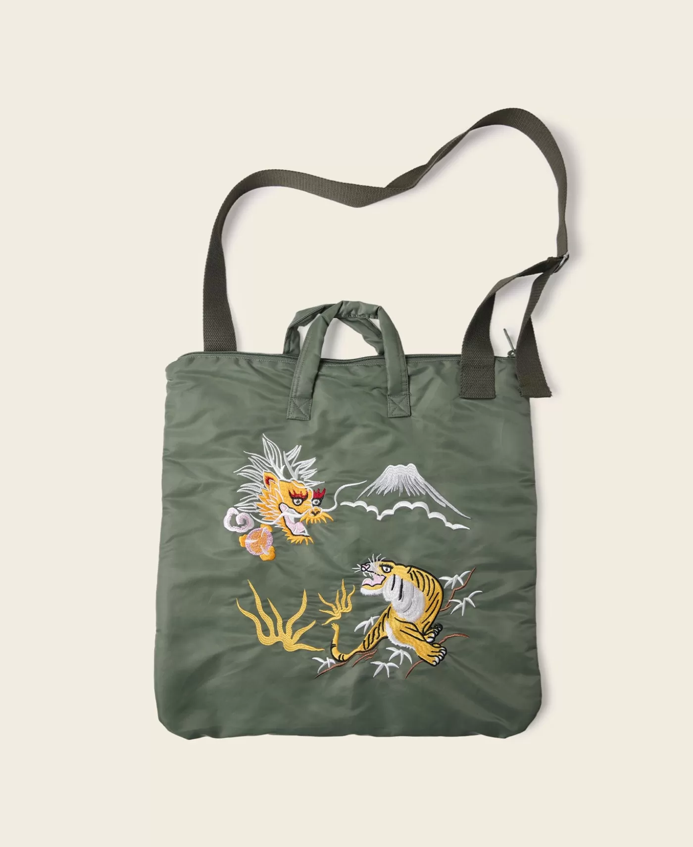 Best Dragon × Tiger Embroidery Flyers Helmet Bag Bags & Luggage