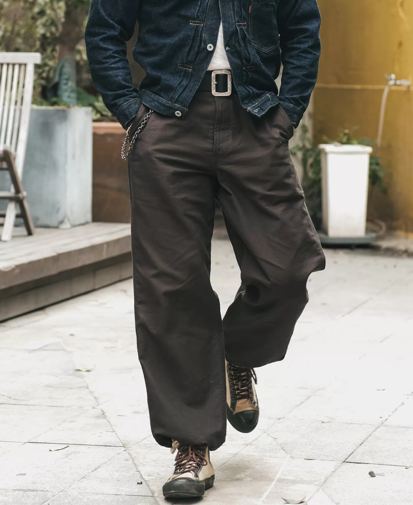 experimental_test_sample_protective_cover_pants__dark_brown_2.webp Discount Experimental Test Sample Protective Cover Pants - Pants & Trousers