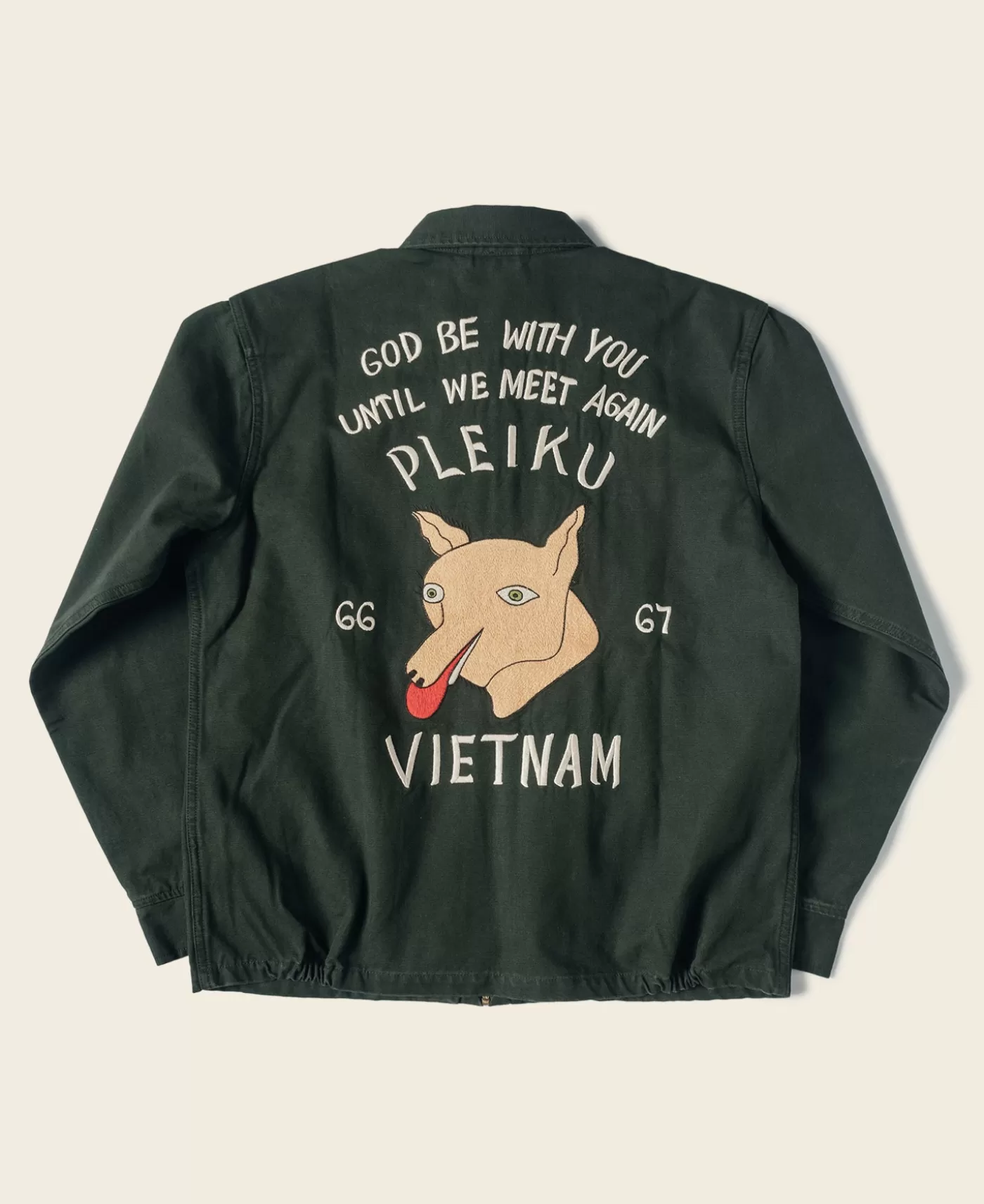 Sale Fox Embroidery Vietnam Souvenir Jacket Jackets & Coats