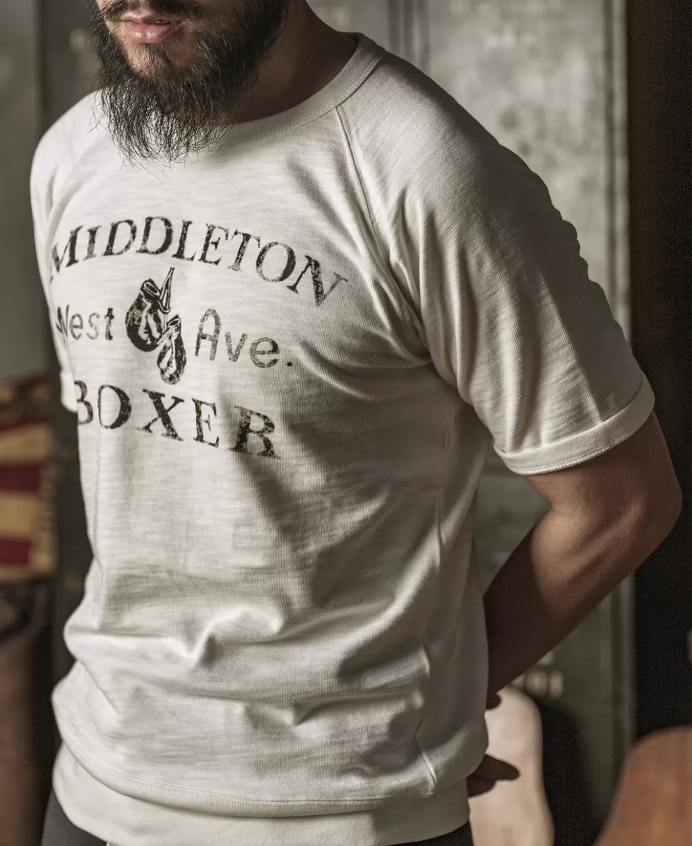 heavy_duty_boxer_physical_training_tshirt__white_4.webp Outlet Heavy Duty Boxer Physical Training T-Shirt - Short Sleeve T-Shirts | Graphic T-Shirts