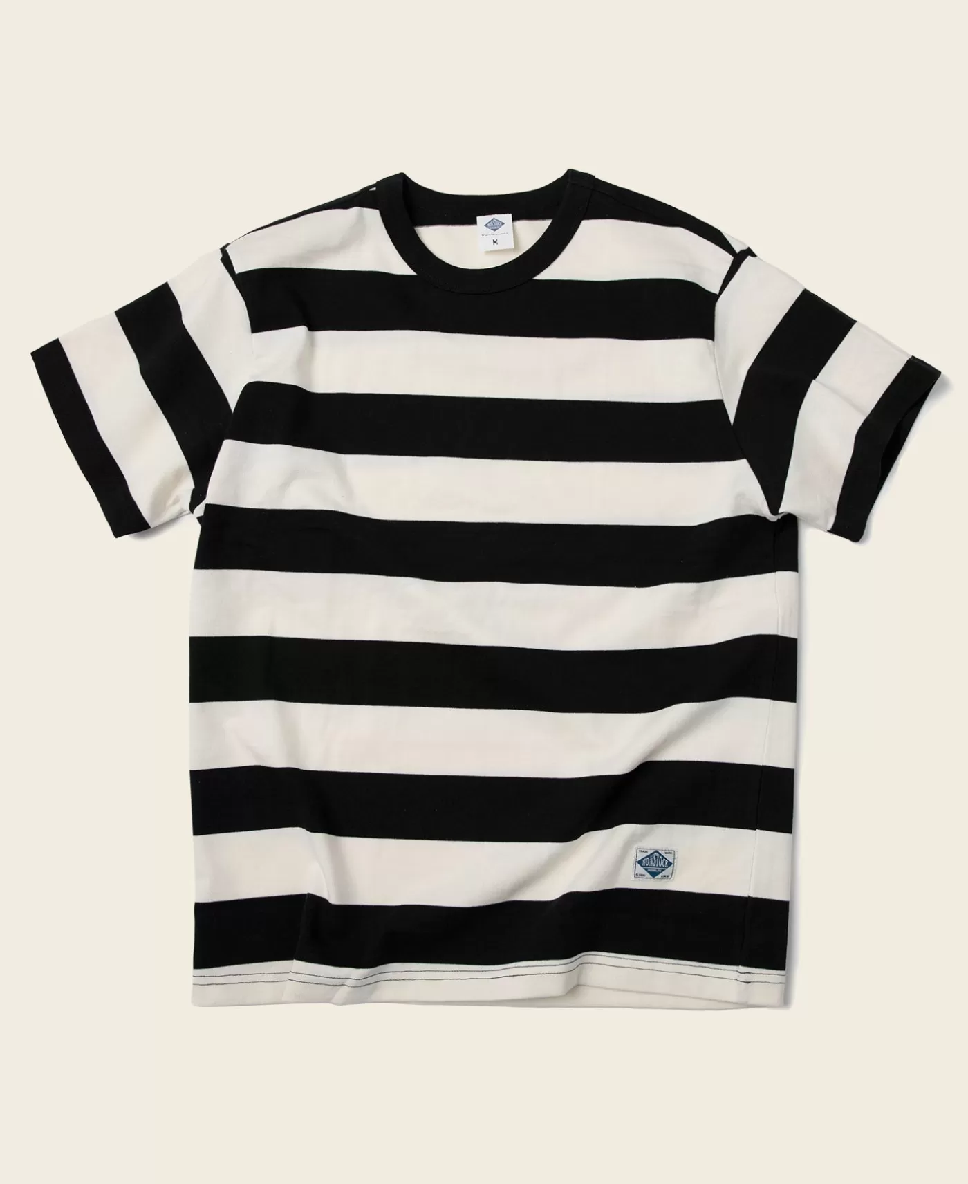 Discount Heavyweight Cotton Wide Striped T-Shirt - Short Sleeve T-Shirts