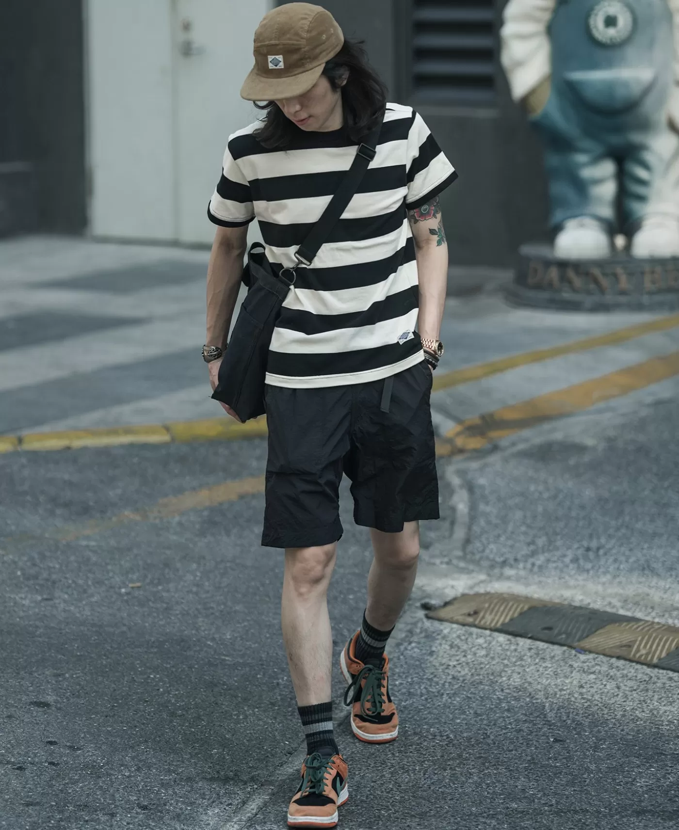 heavyweight_cotton_wide_striped_tshirt__blackwhite_2.webp Discount Heavyweight Cotton Wide Striped T-Shirt - Short Sleeve T-Shirts