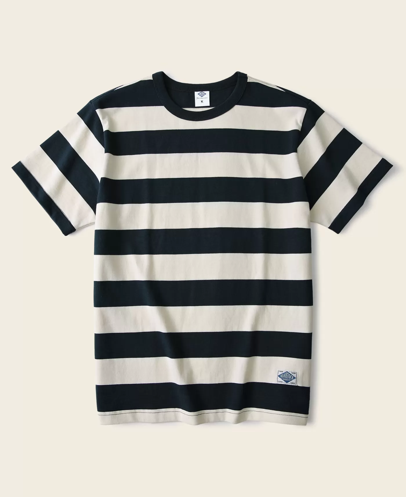 Store Heavyweight Cotton Wide Striped T-Shirt - Short Sleeve T-Shirts
