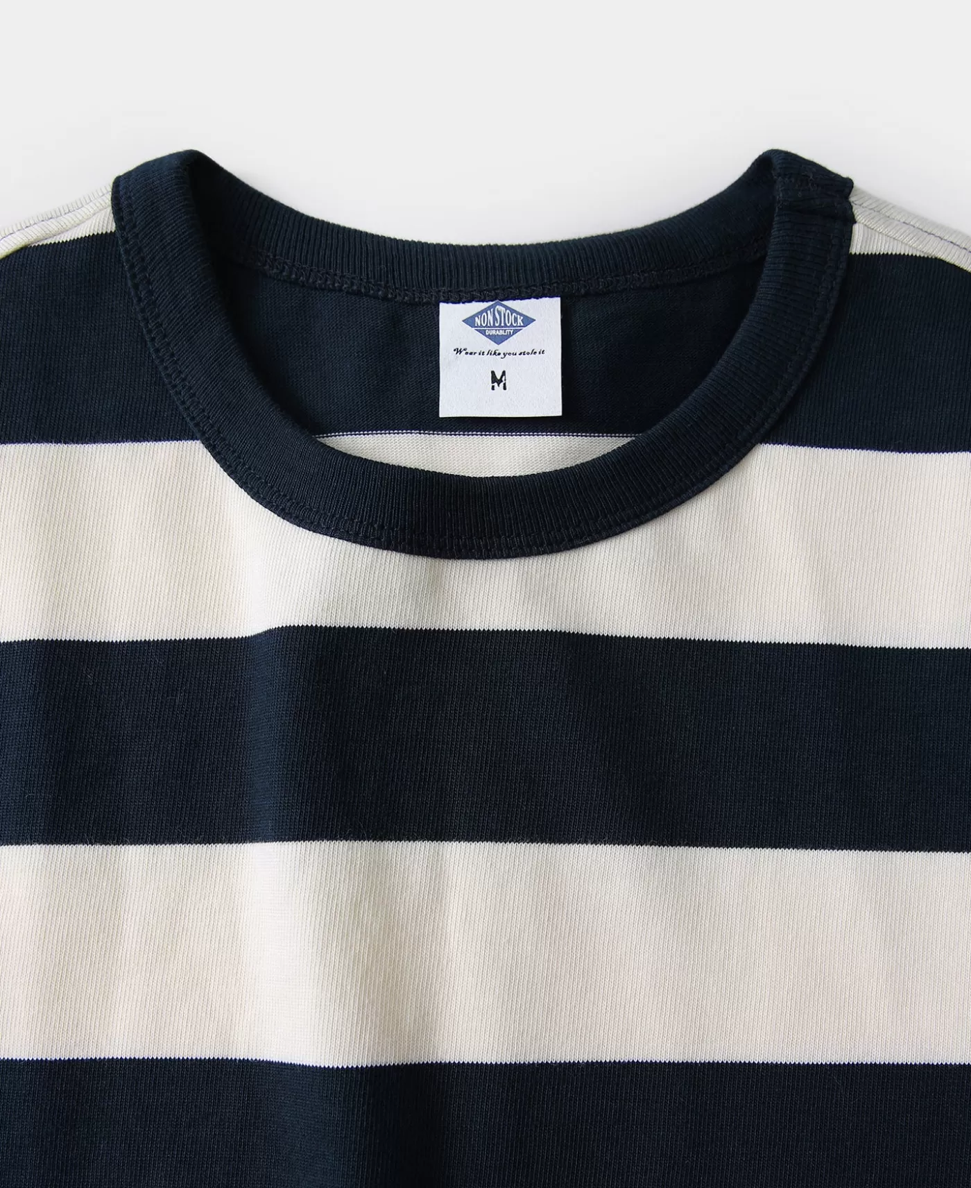 heavyweight_cotton_wide_striped_tshirt__bluewhite_5.webp Store Heavyweight Cotton Wide Striped T-Shirt - Short Sleeve T-Shirts