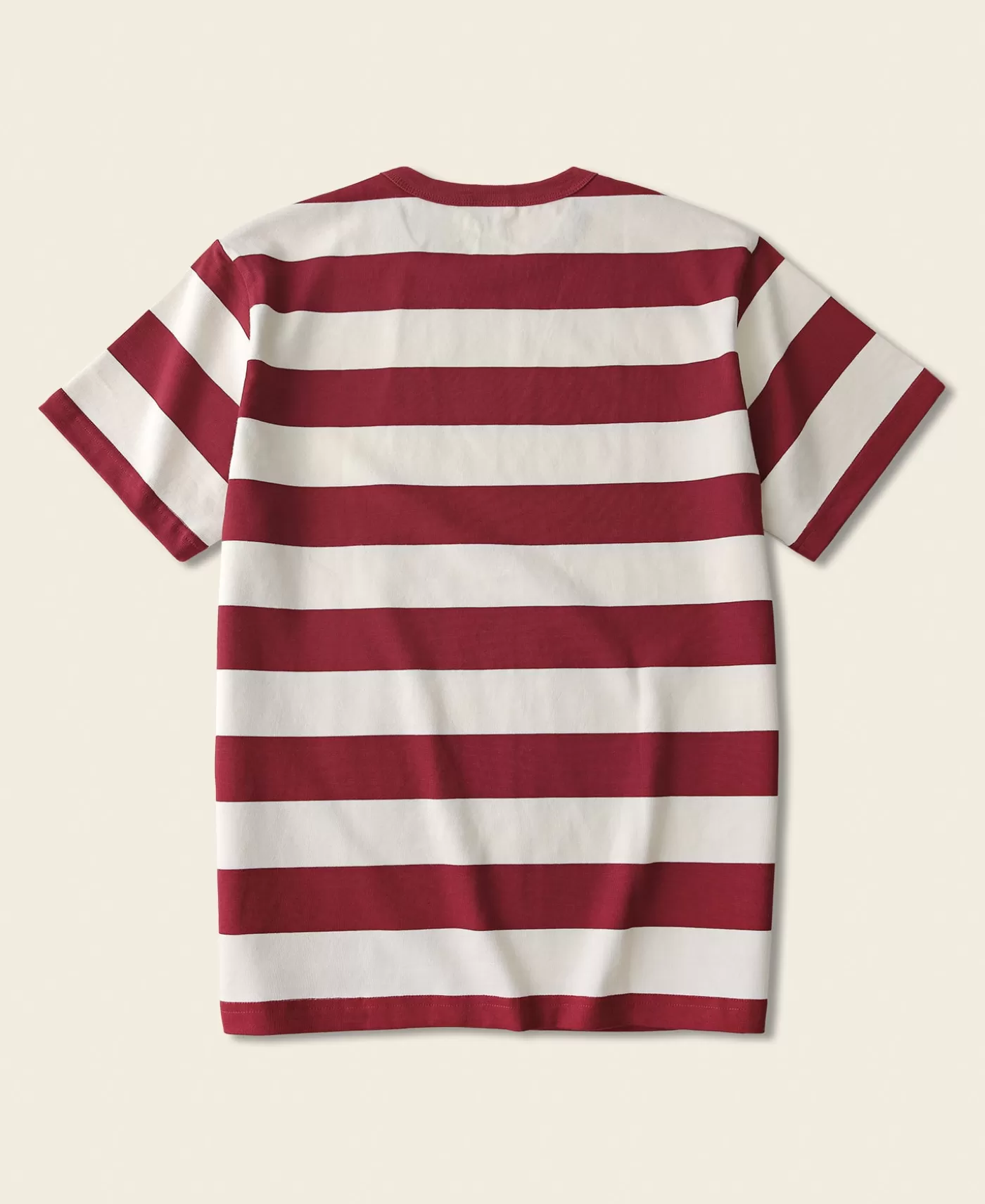 Cheap Heavyweight Cotton Wide Striped T-Shirt - Short Sleeve T-Shirts