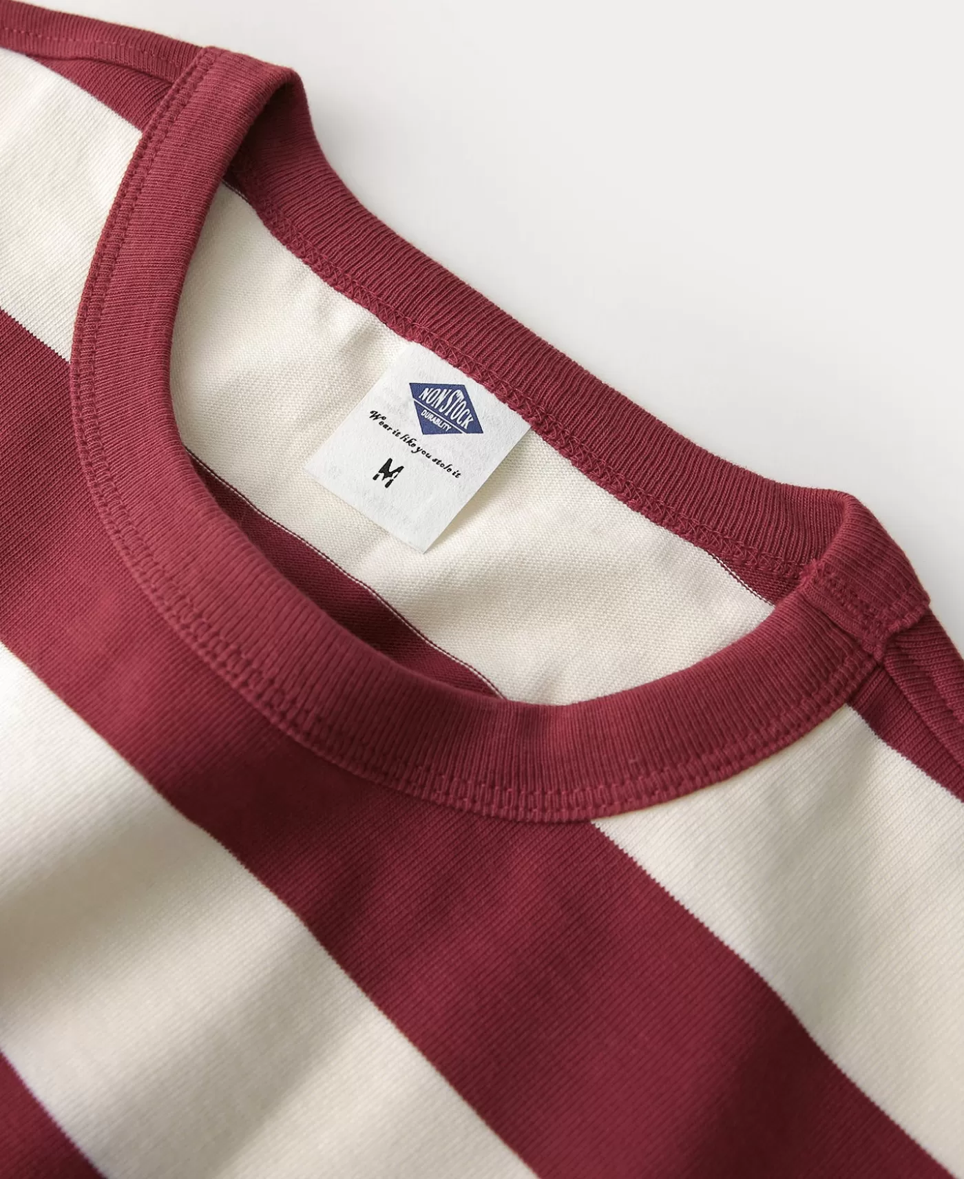 heavyweight_cotton_wide_striped_tshirt__redapricot_8.webp Cheap Heavyweight Cotton Wide Striped T-Shirt - Short Sleeve T-Shirts