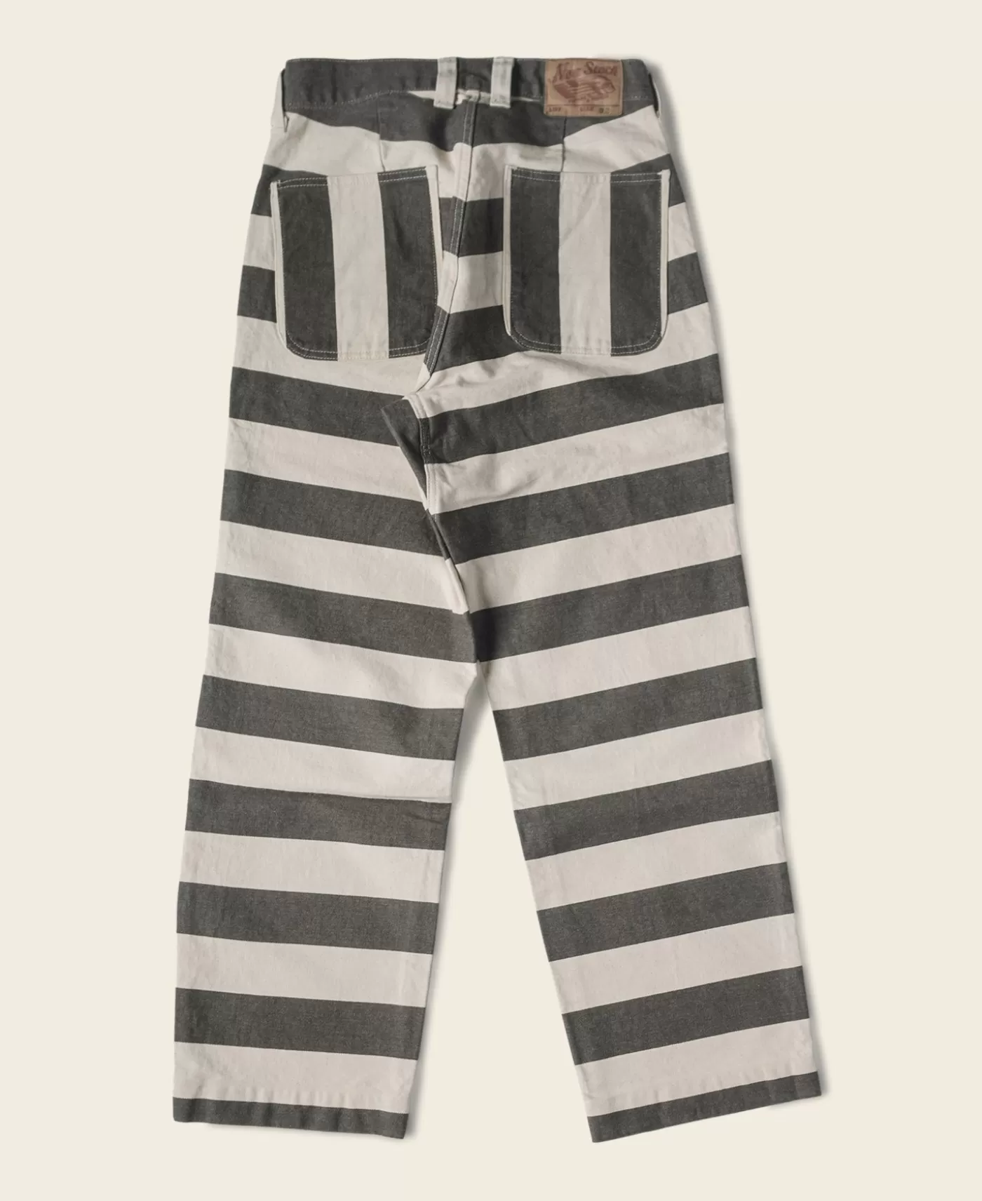 Cheap Heavyweight Wide Striped Prisoner Pants Pants & Trousers