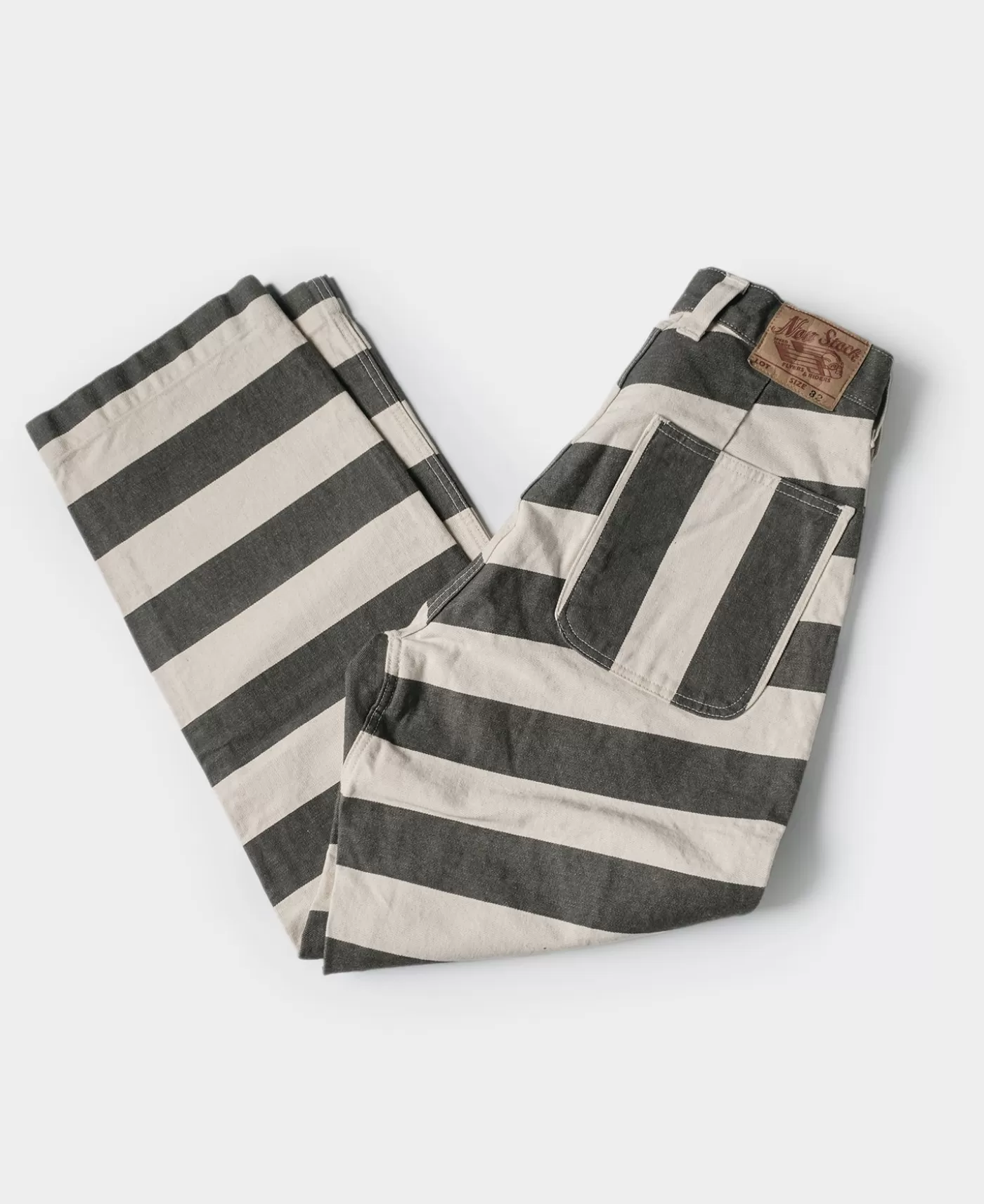 heavyweight_wide_striped_prisoner_pants_2.webp Cheap Heavyweight Wide Striped Prisoner Pants Pants & Trousers
