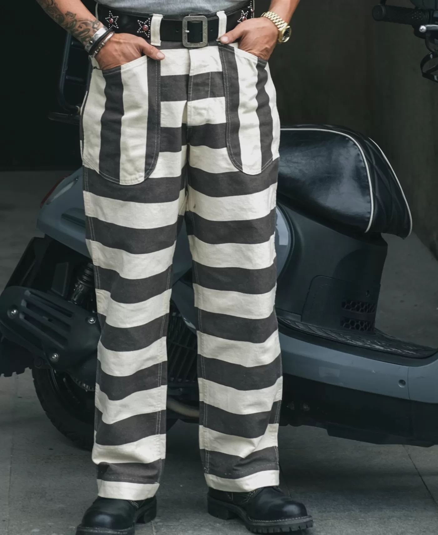 heavyweight_wide_striped_prisoner_pants_3.webp Cheap Heavyweight Wide Striped Prisoner Pants Pants & Trousers