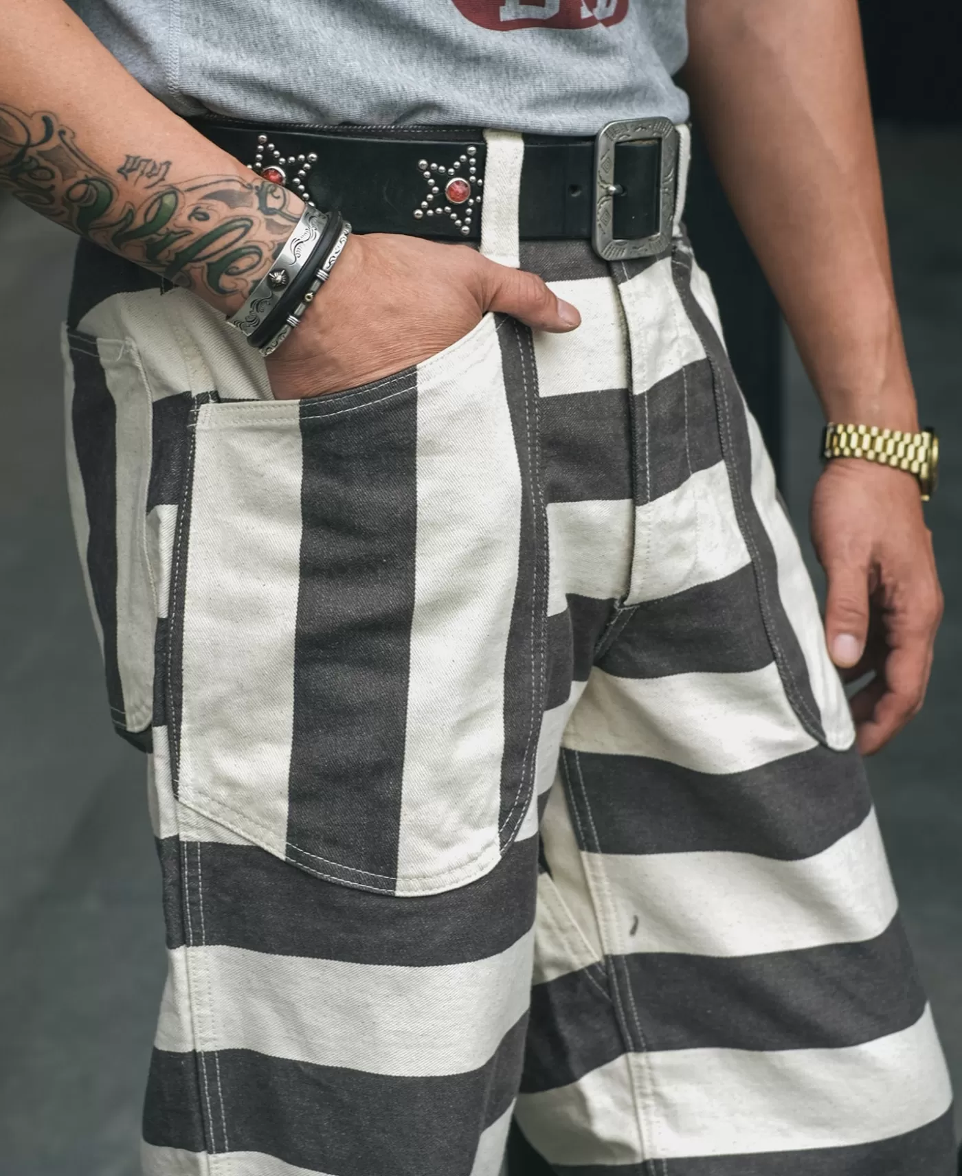 heavyweight_wide_striped_prisoner_pants_5.webp Cheap Heavyweight Wide Striped Prisoner Pants Pants & Trousers