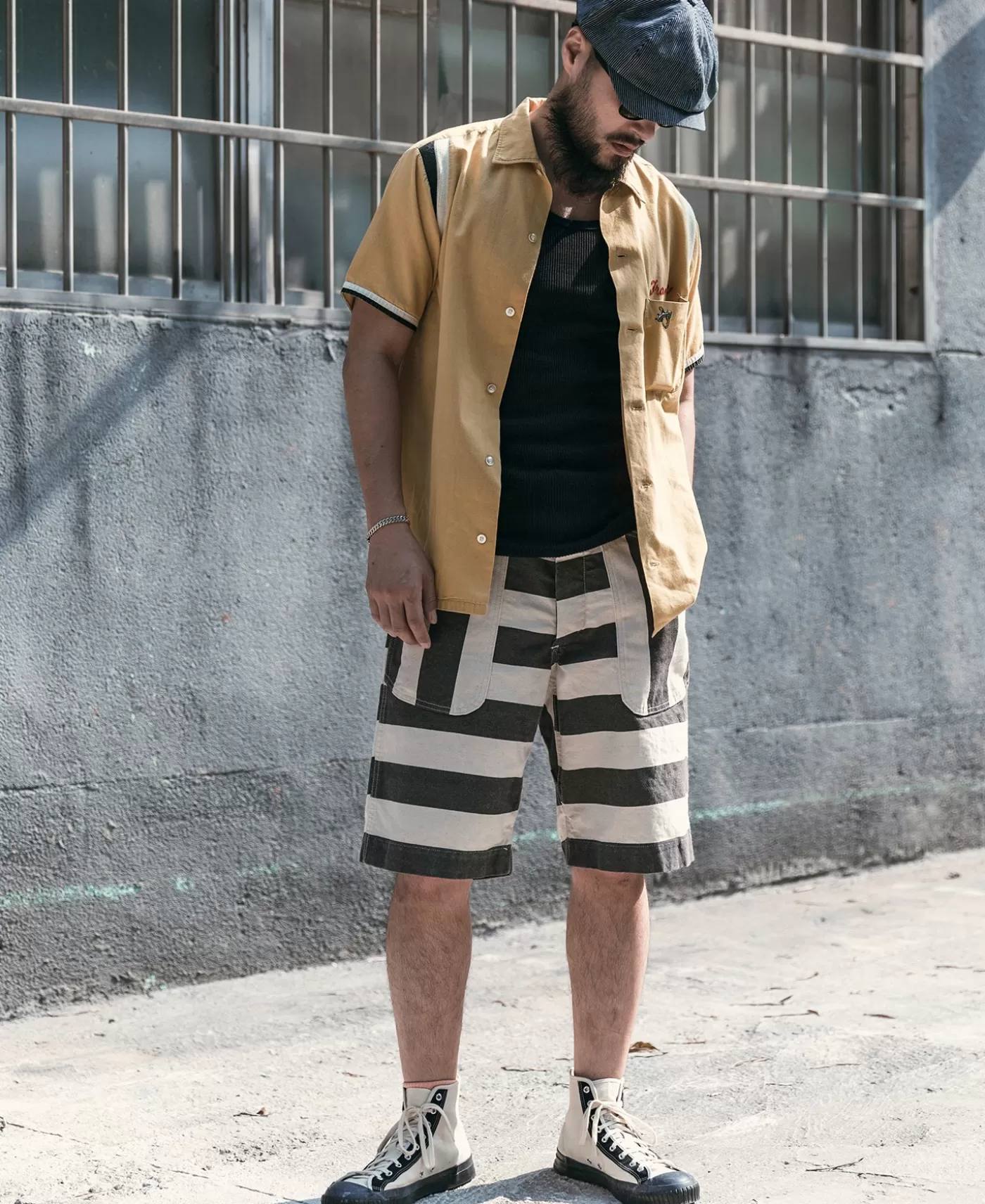 heavyweight_wide_striped_prisoner_shorts_6.webp Store Heavyweight Wide Striped Prisoner Shorts Shorts