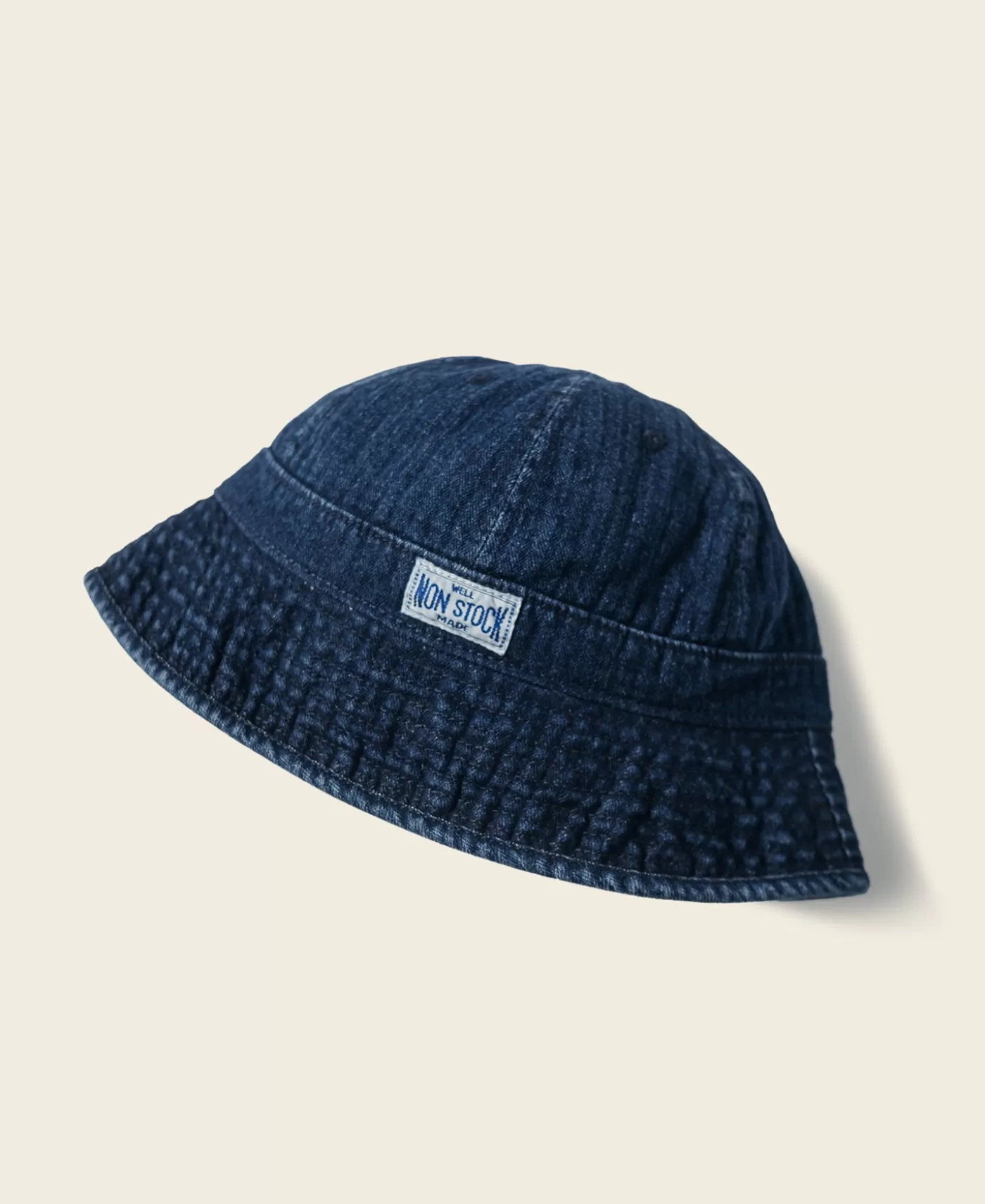 Store Herringbone Denim Bucket Hat Hats & Caps