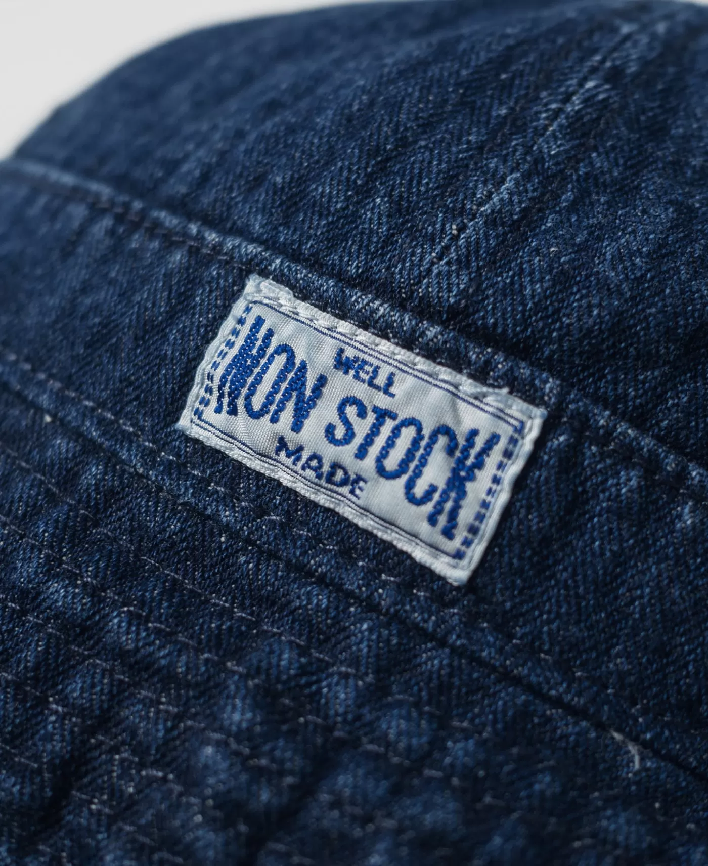 herringbone_denim_bucket_hat_4.webp Store Herringbone Denim Bucket Hat Hats & Caps