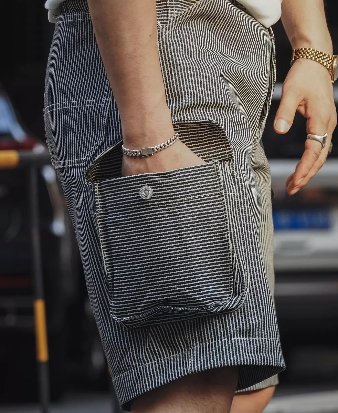 hickory_stripe_cotton_cargo_shorts_6.webp Best Sale Hickory Stripe Cotton Cargo Shorts Shorts