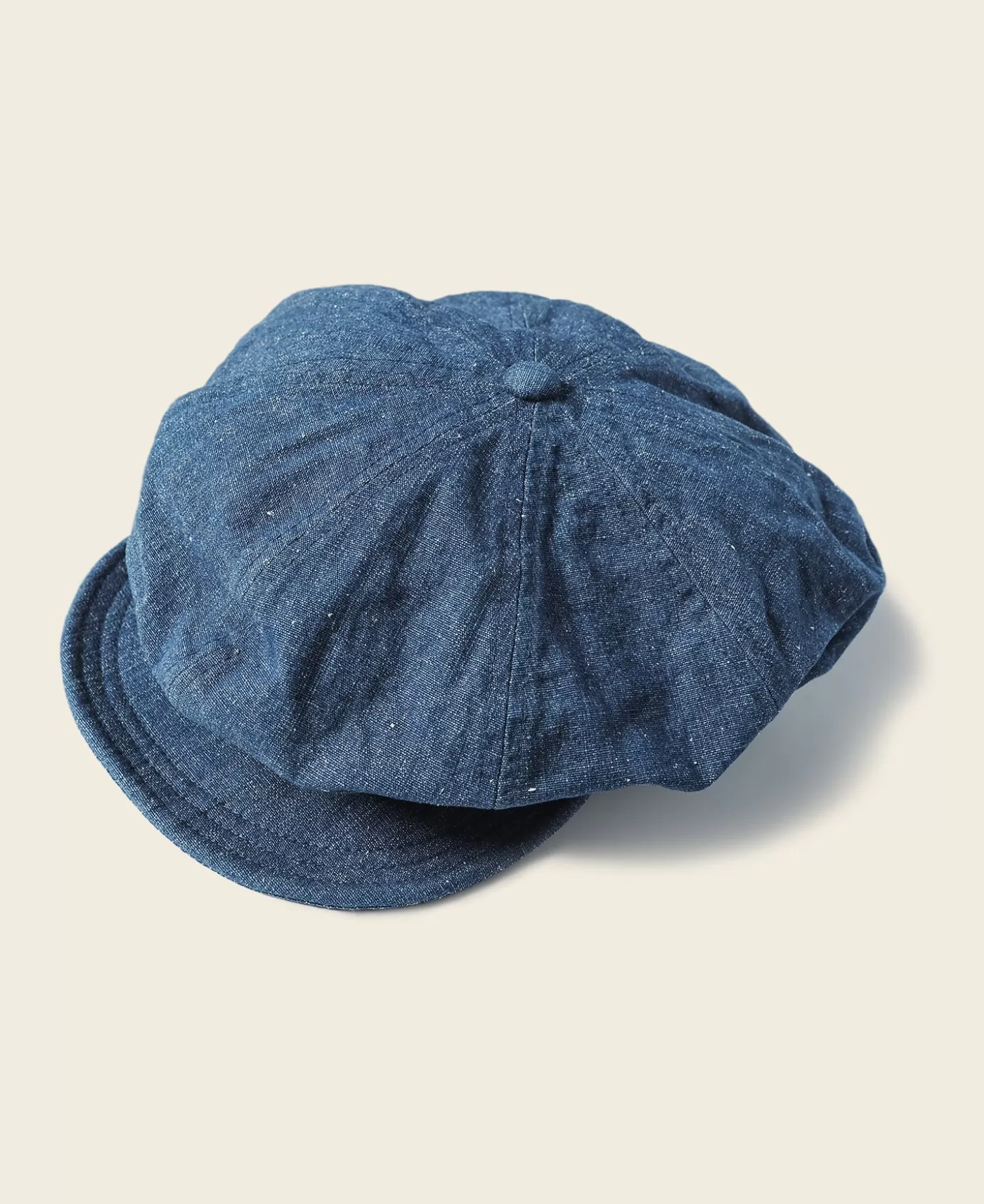 Online Indigo Linen and Cotton-Blend Newsboy Cap Hats & Caps