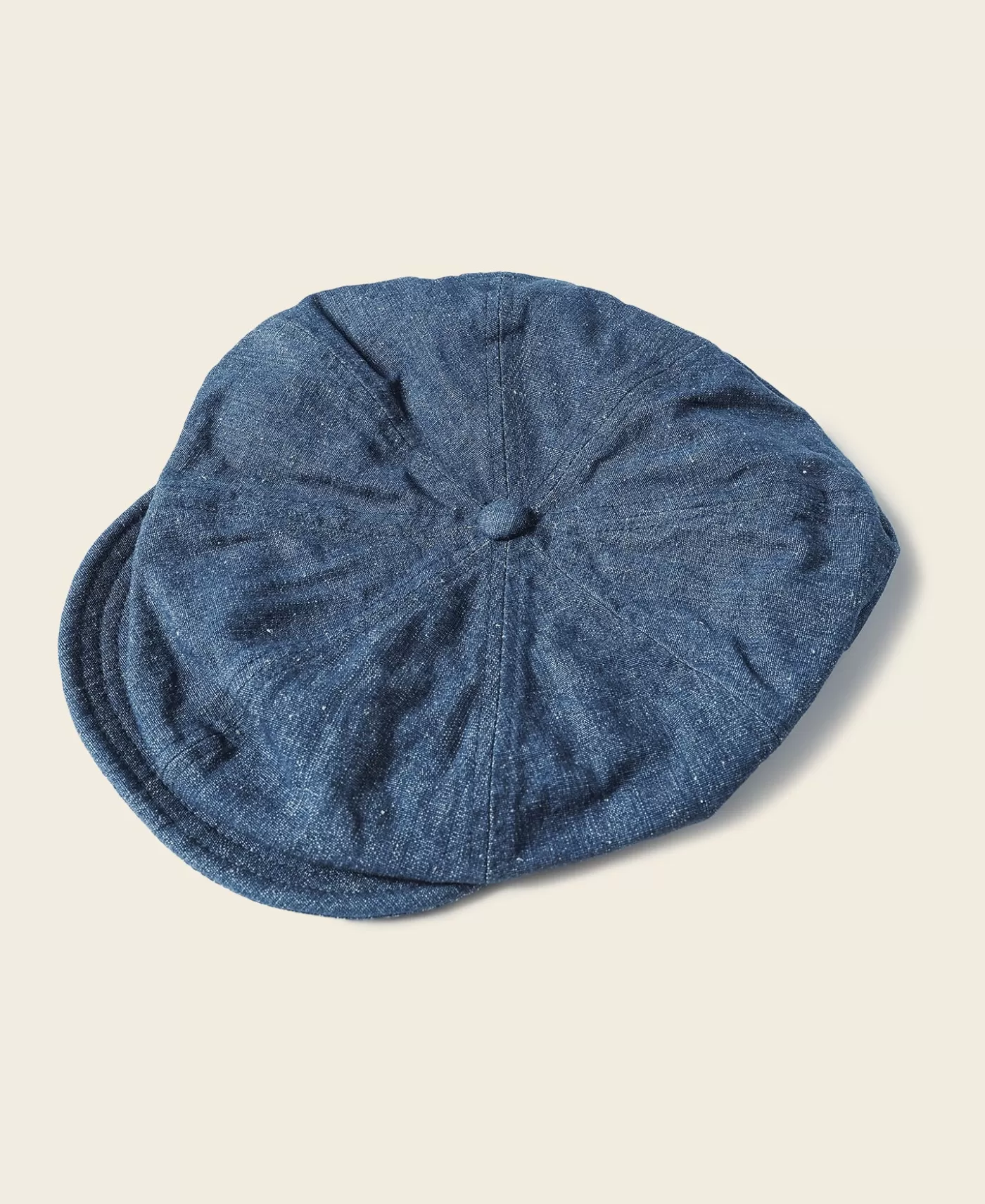 Online Indigo Linen and Cotton-Blend Newsboy Cap Hats & Caps