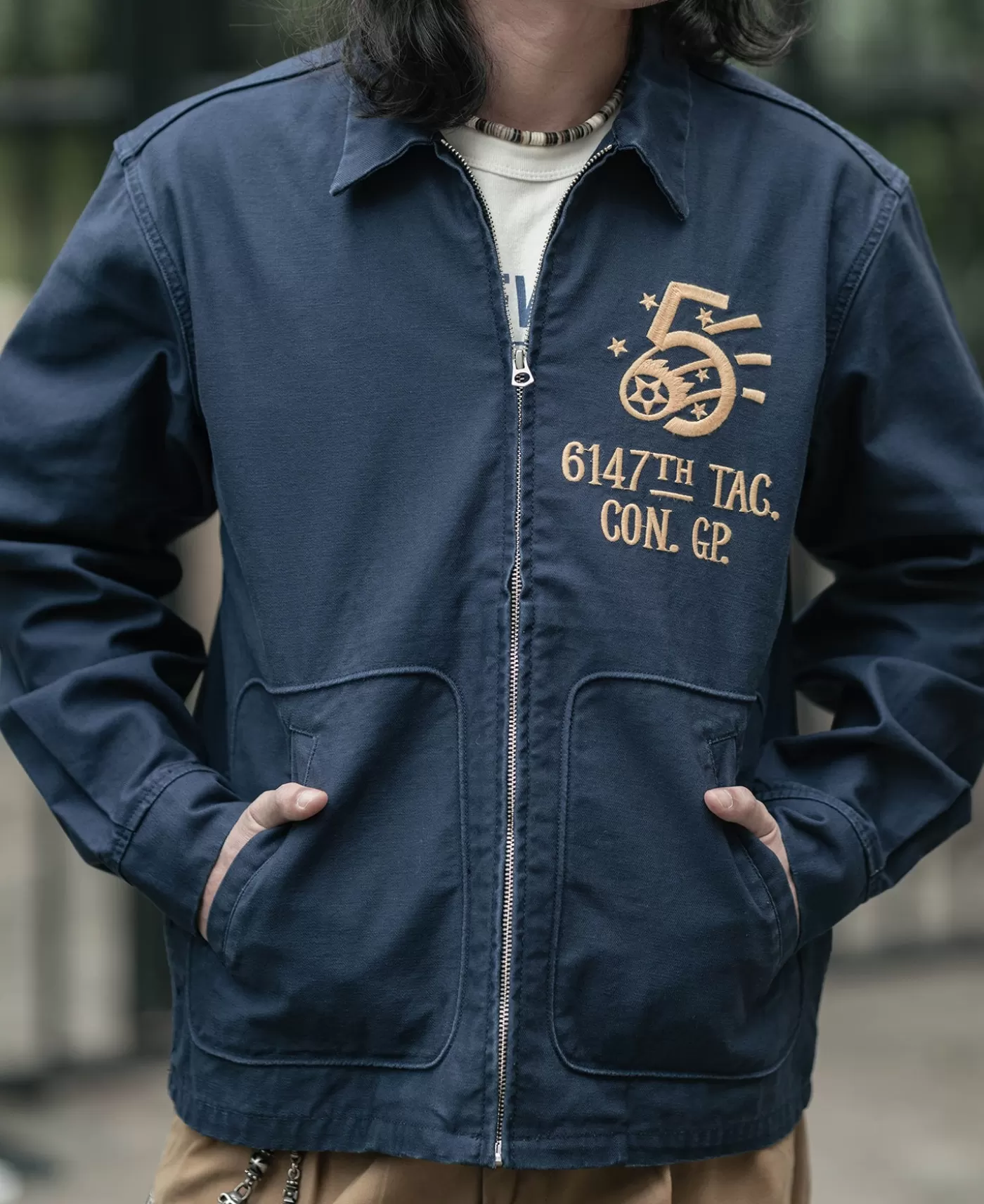 korean_war_th_tag_con_gp_mosquito_club_tour_jacket_2.webp Cheap Korean War 6147th TAG. CON. GP. Mosquito Club Tour Jacket Jackets & Coats