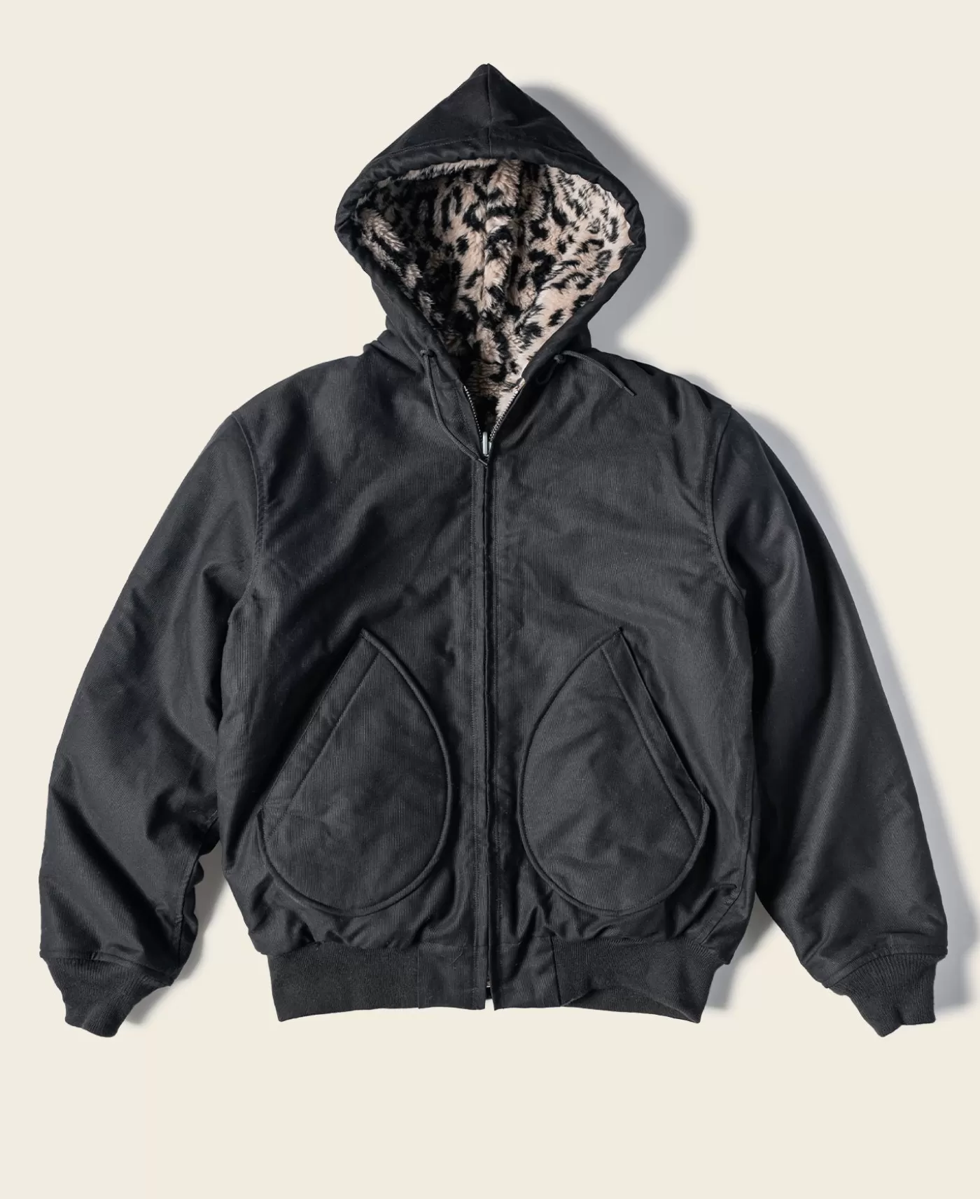 Online Leopard Print Reversible Deck Jacket - Jackets & Coats