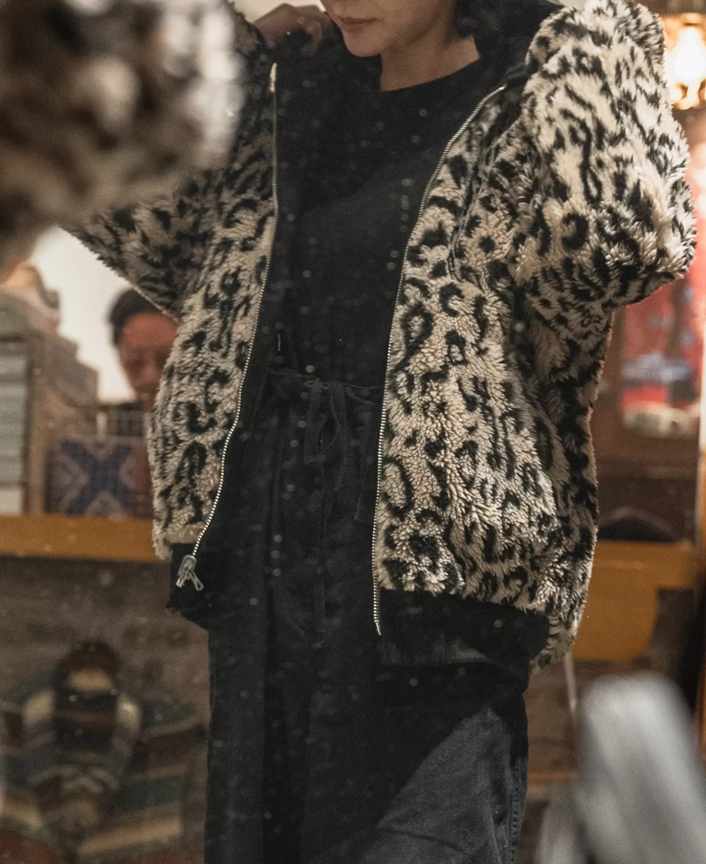 leopard_print_reversible_deck_jacket__black_3.webp Online Leopard Print Reversible Deck Jacket - Jackets & Coats