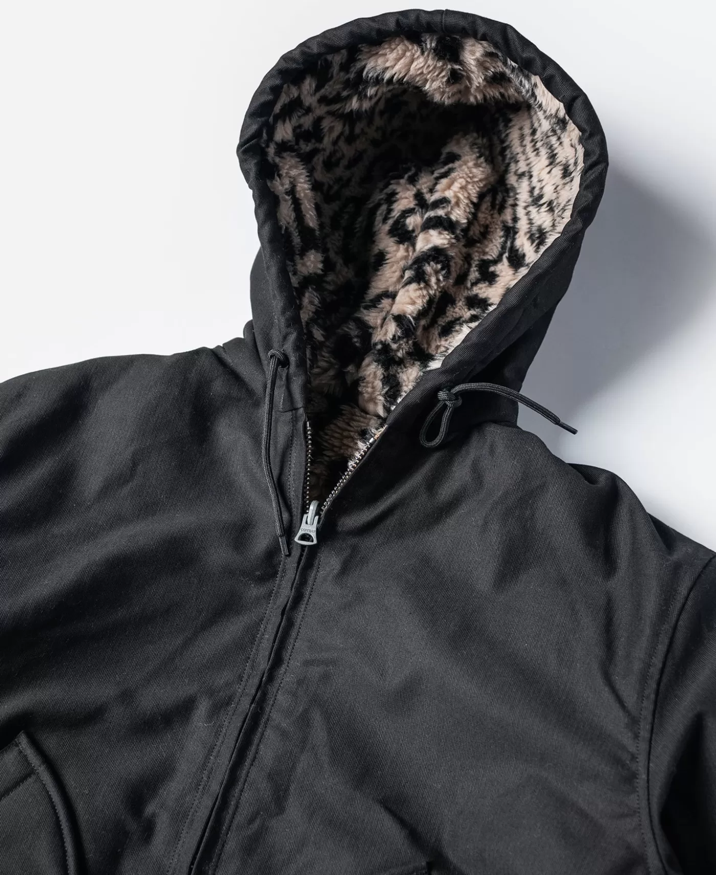 leopard_print_reversible_deck_jacket__black_7.webp Online Leopard Print Reversible Deck Jacket - Jackets & Coats