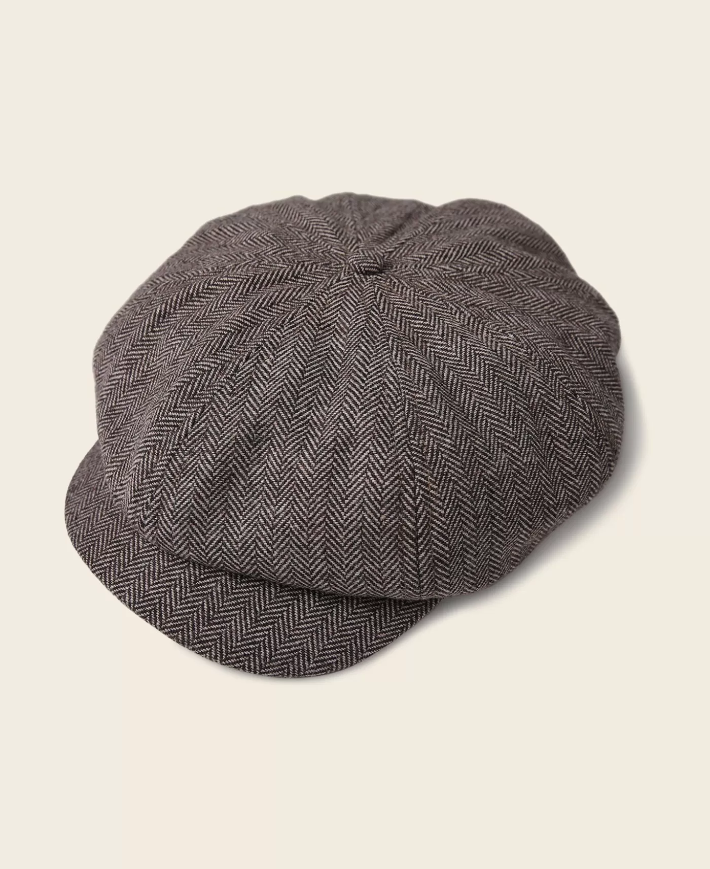 Hot Light Herringbone Wool Newsboy Cap Hats & Caps