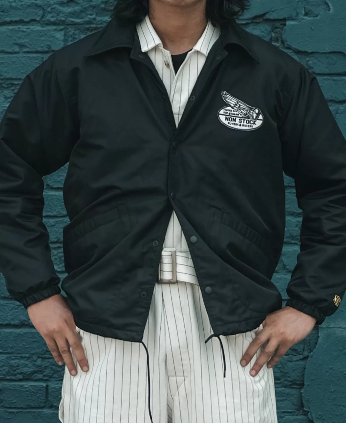 logoappliqued_nylon_coach_jacket__black_3.webp Best Sale Logo-Appliqued Nylon Coach Jacket - Jackets & Coats