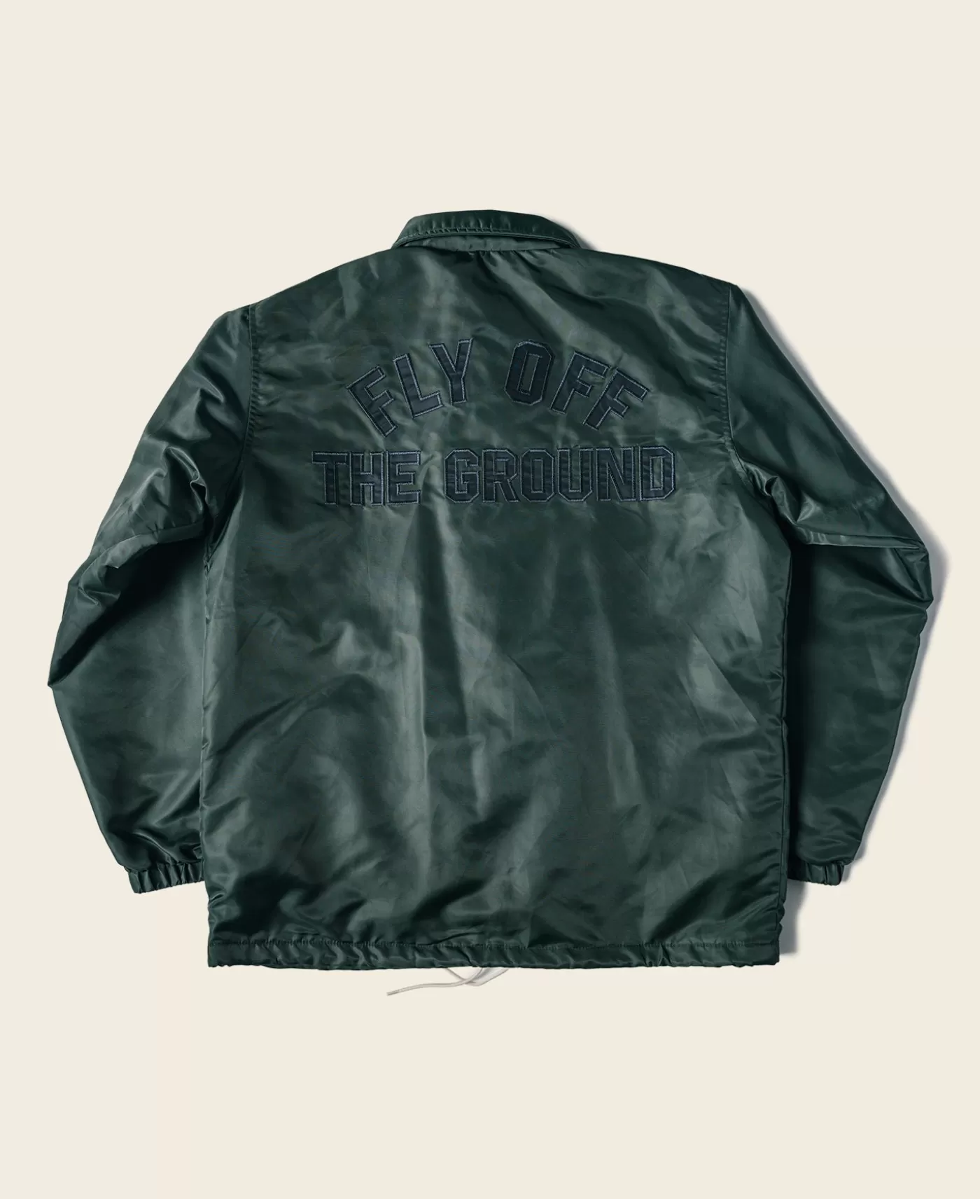 Store Logo-Appliqued Nylon Coach Jacket - Green Jackets & Coats