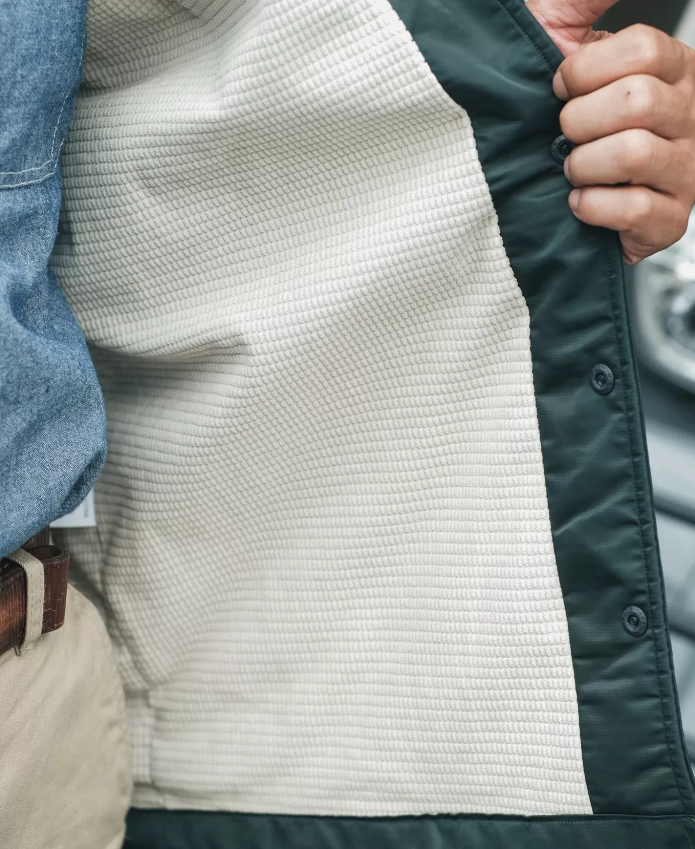 logoappliqued_nylon_coach_jacket__green_6.webp Store Logo-Appliqued Nylon Coach Jacket - Green Jackets & Coats