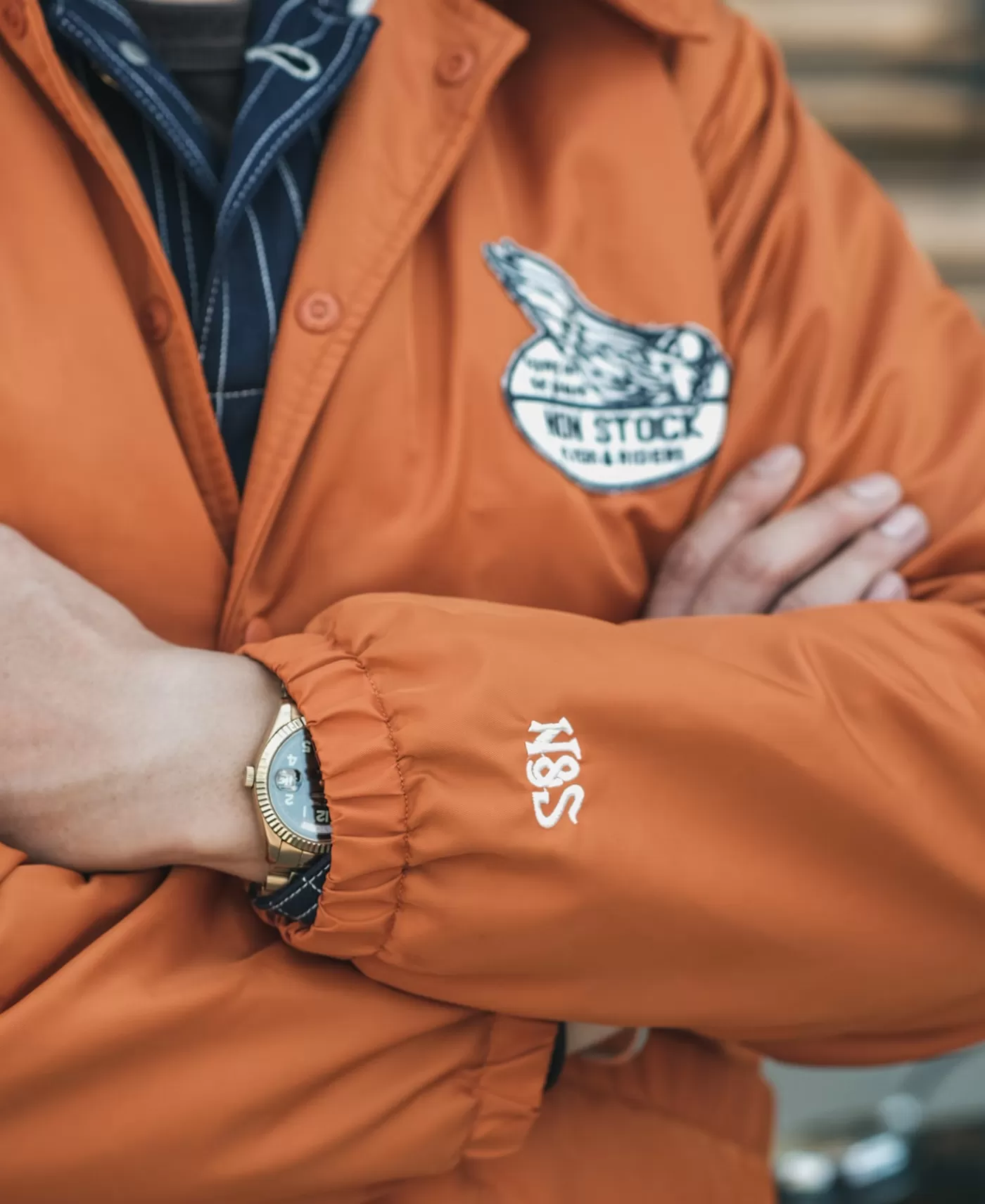 logoappliqued_nylon_coach_jacket__orange_5.webp New Logo-Appliqued Nylon Coach Jacket - Jackets & Coats