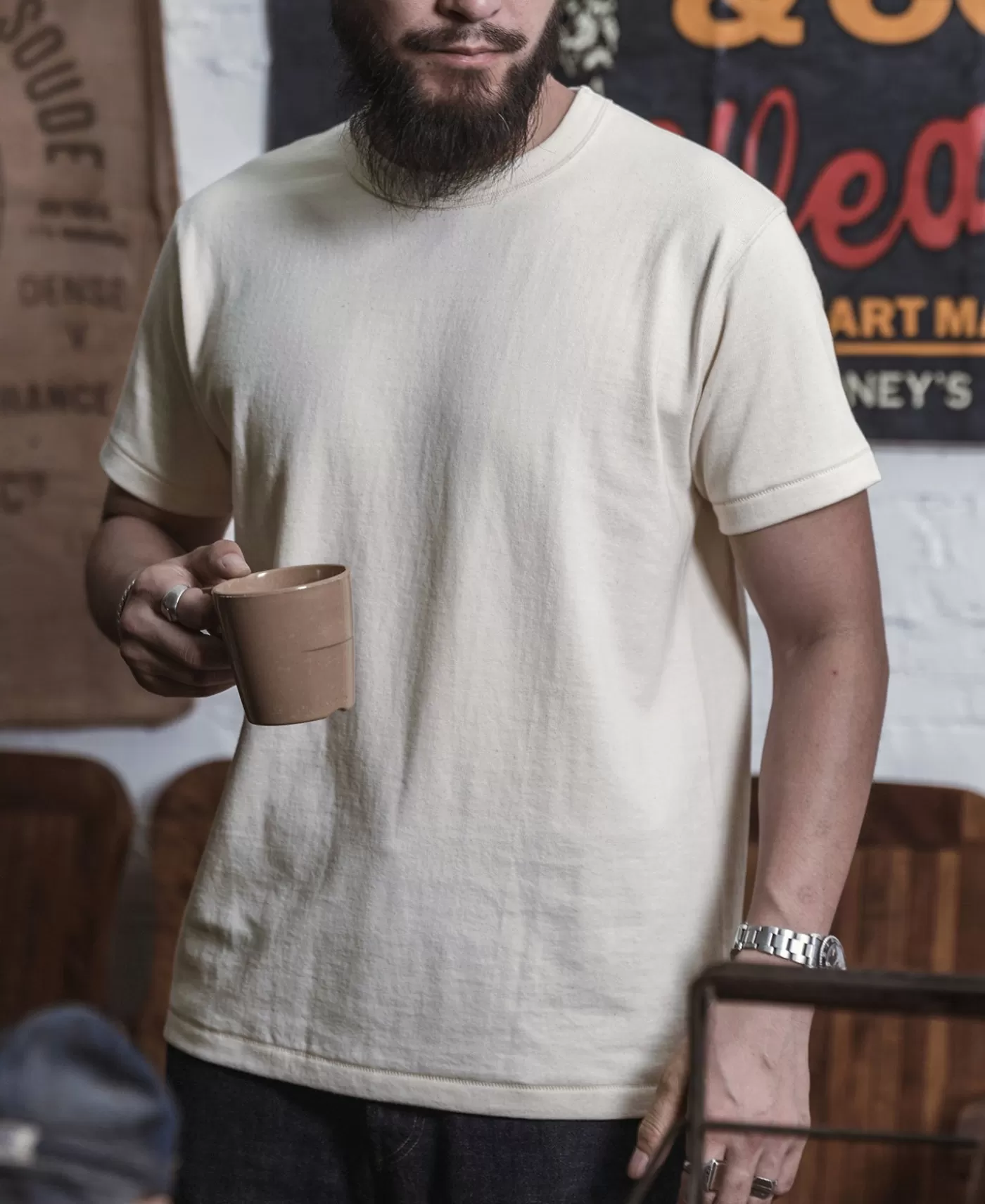 loopwheel_tubular_athletic_tshirt__apricot_3.webp Hot Loopwheel Tubular Athletic T-Shirt - Short Sleeve T-Shirts | Tubular T-Shirt