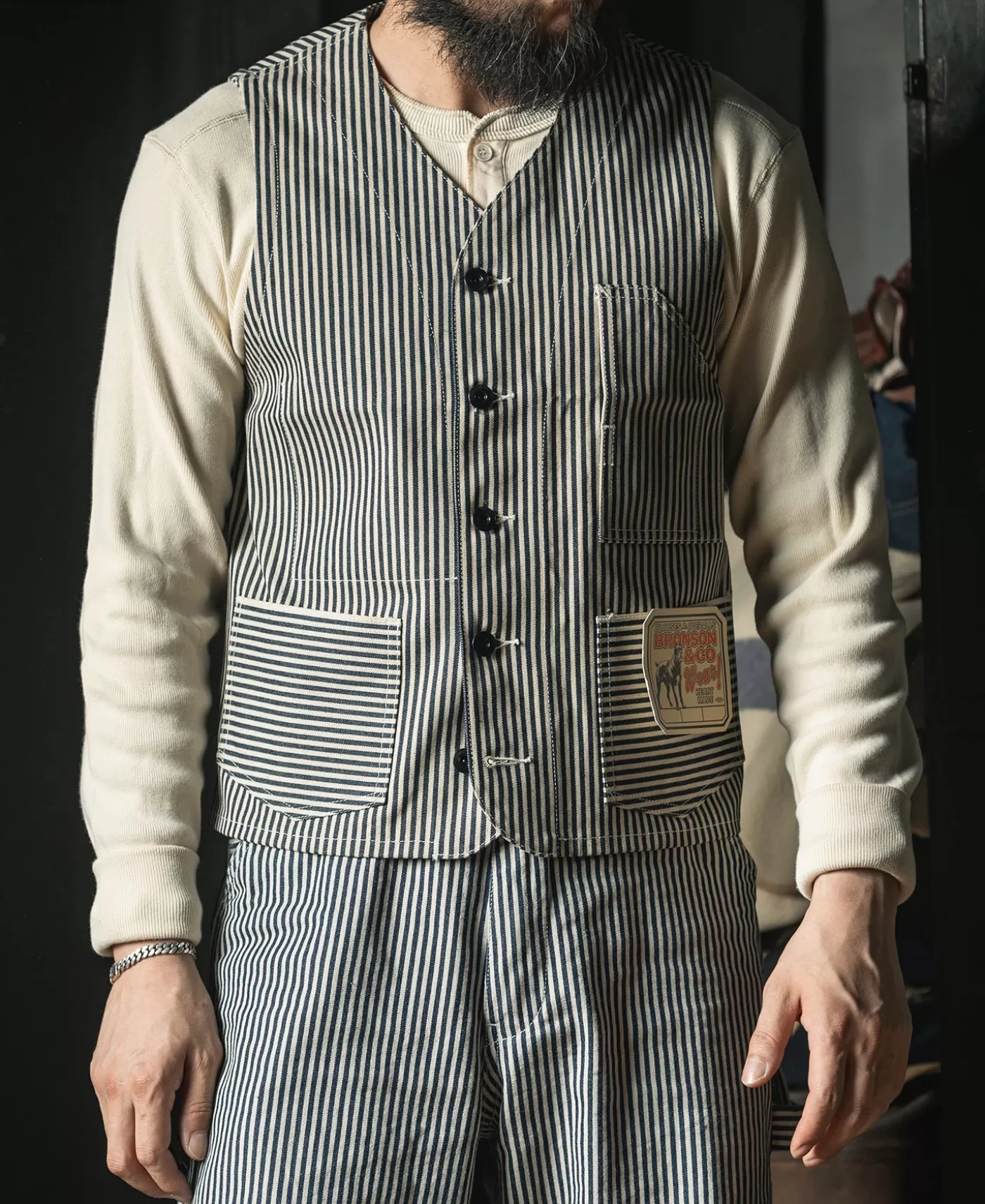 lot__express_stripe_vest_3.webp Cheap Lot 423 Express Stripe Vest Vests