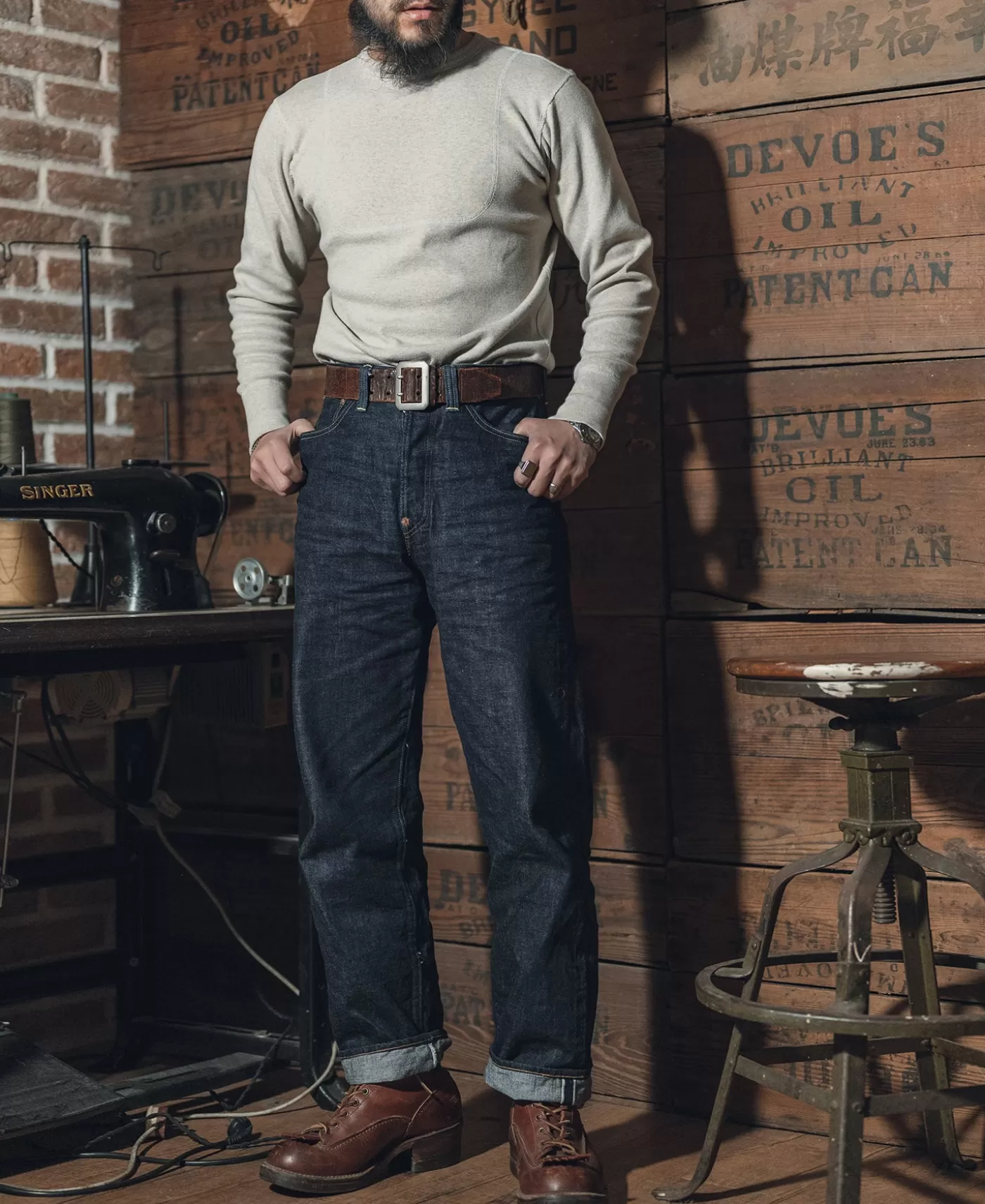 lot_xx__model_selvedge_denim_jeans_2.webp Store Lot 808XX 1937 Model Selvedge Denim Jeans Jeans | Pants & Trousers