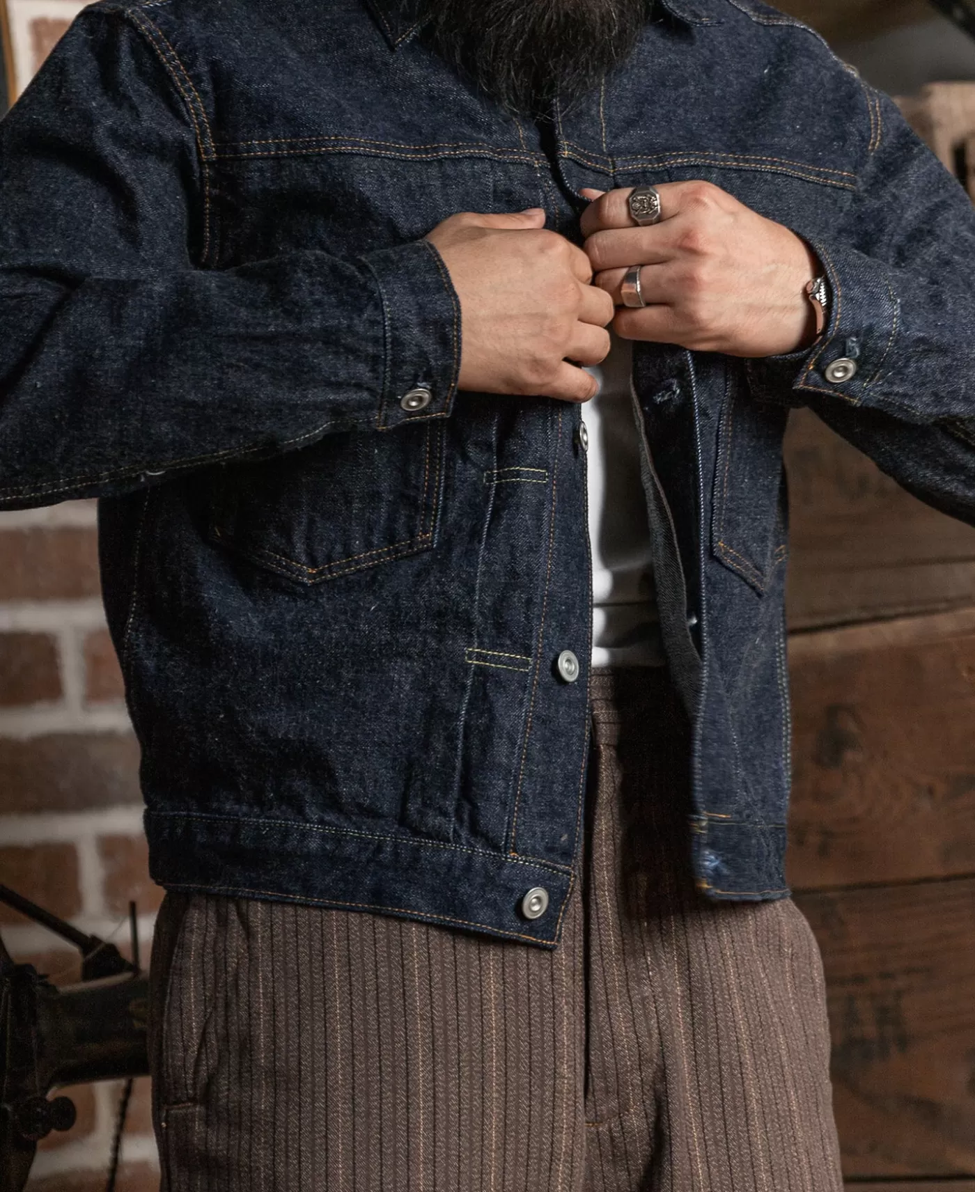 lot_xx__model_type__selvedge_denim_jacket_3.webp Hot Lot 52807XX 1952 Model Type 2 Selvedge Denim Jacket Denim Jackets | Jackets & Coats