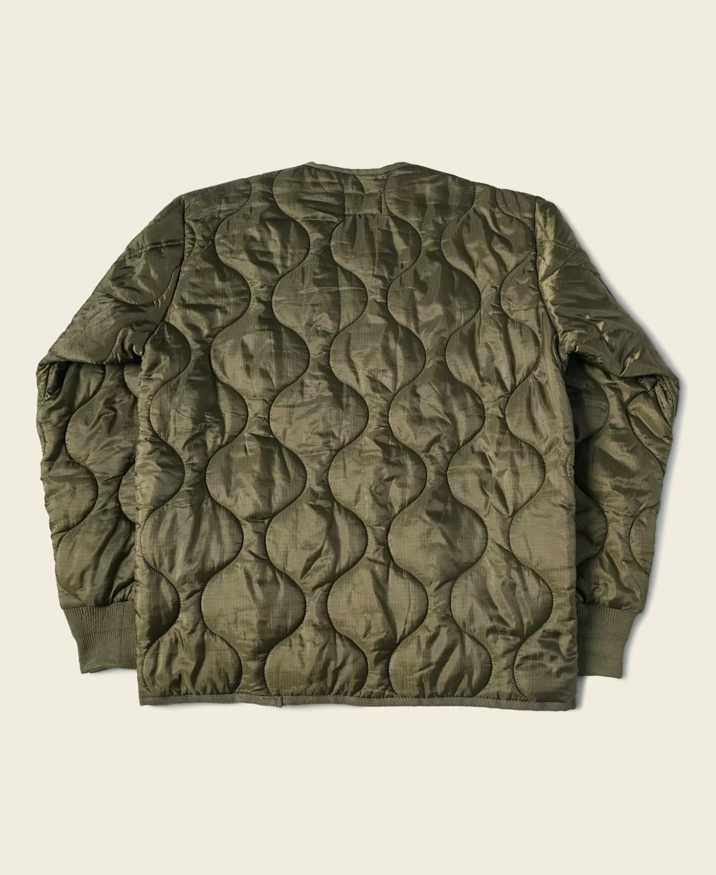 Fashion Military Style Quilted Padded Ripstop Nylon Jacket - Jackets & Coats