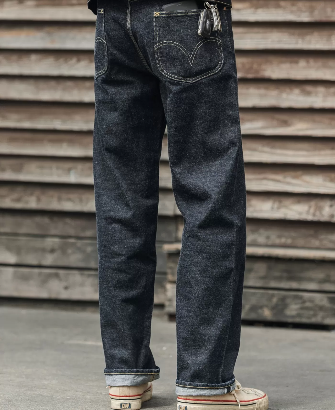 model_cowboy_selvedge_denim_jeans_3.webp Store 1936 Model Cowboy Selvedge Denim Jeans Jeans | Pants & Trousers
