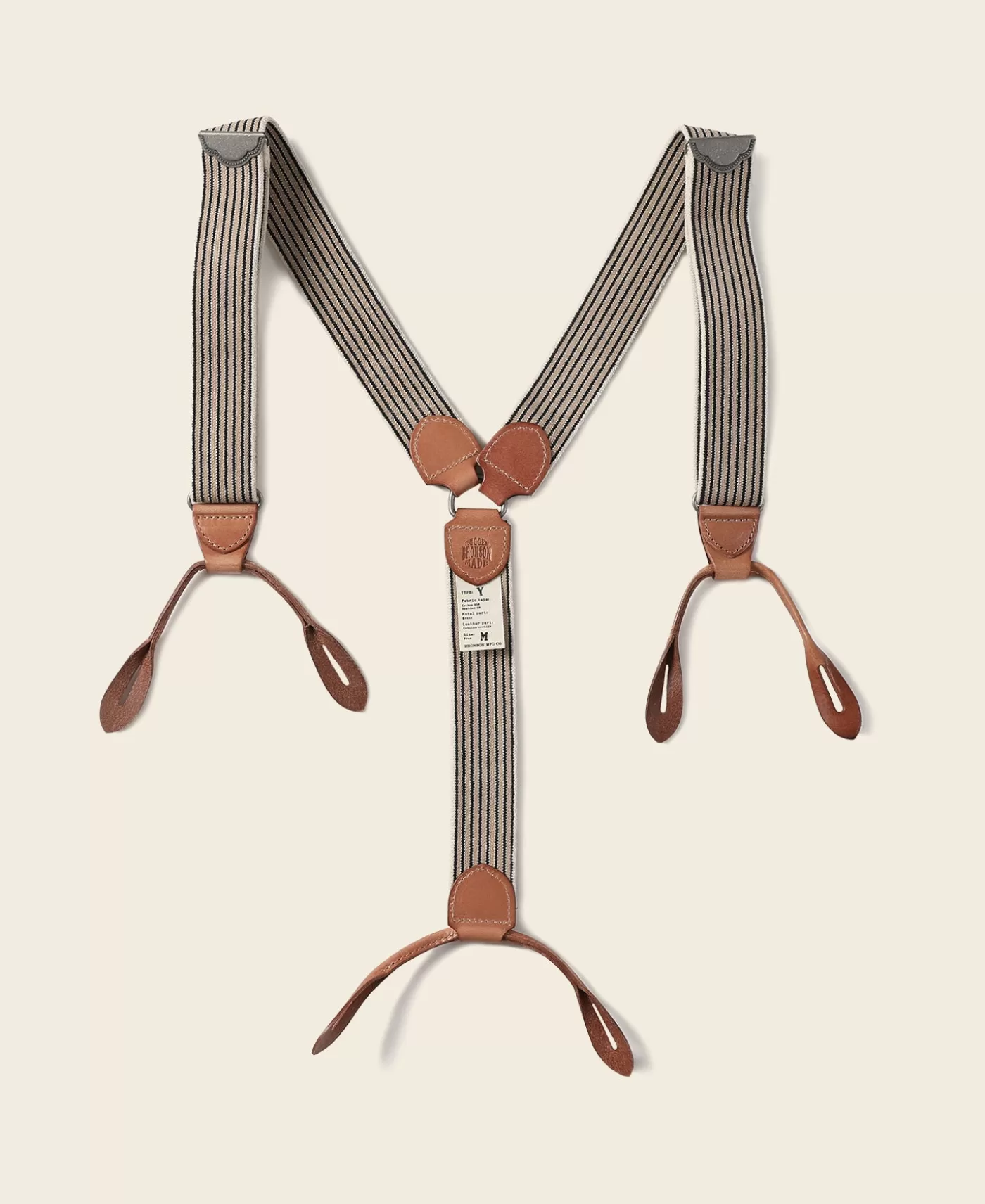 Store Old-Time Y-Back Leather Button Suspenders - Others