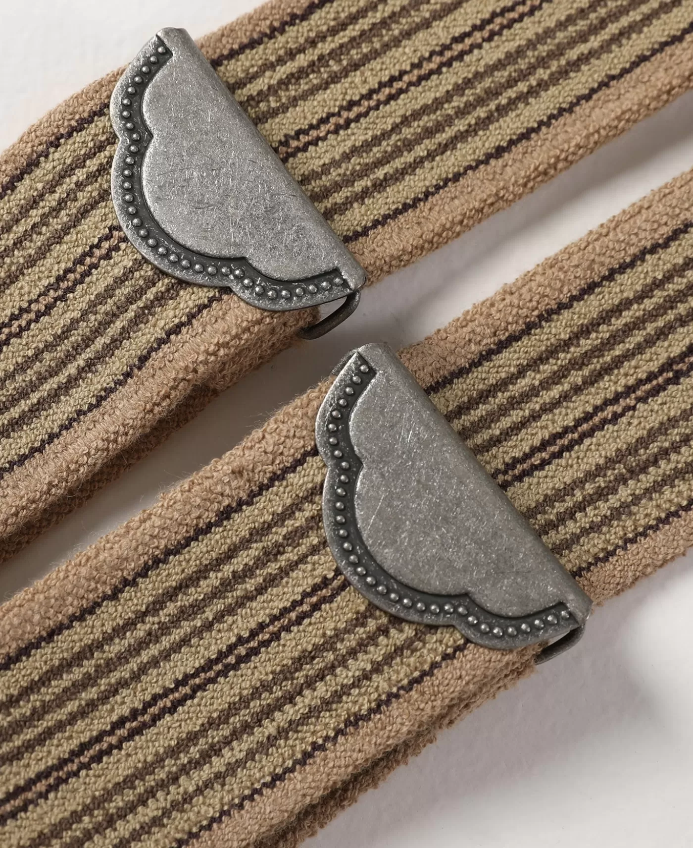 oldtime_yback_leather_button_suspenders__khaki_stripe_5.webp Hot Old-Time Y-Back Leather Button Suspenders - Others