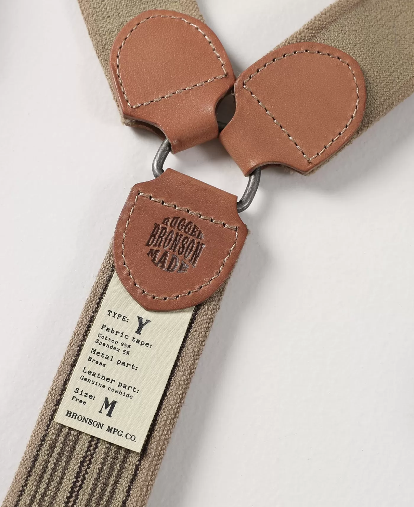 oldtime_yback_leather_button_suspenders__khaki_stripe_7.webp Hot Old-Time Y-Back Leather Button Suspenders - Others