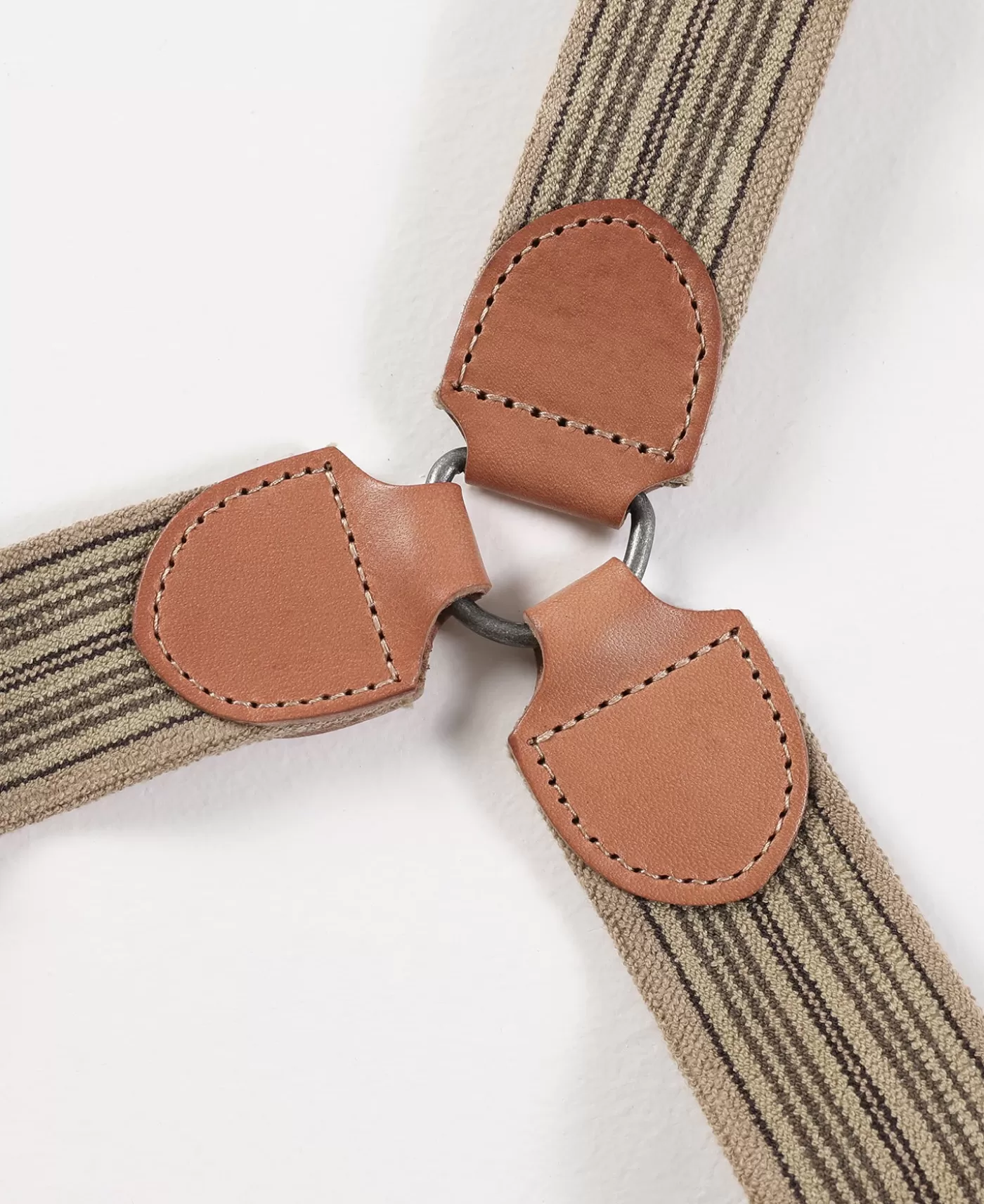 oldtime_yback_leather_button_suspenders__khaki_stripe_8.webp Hot Old-Time Y-Back Leather Button Suspenders - Others