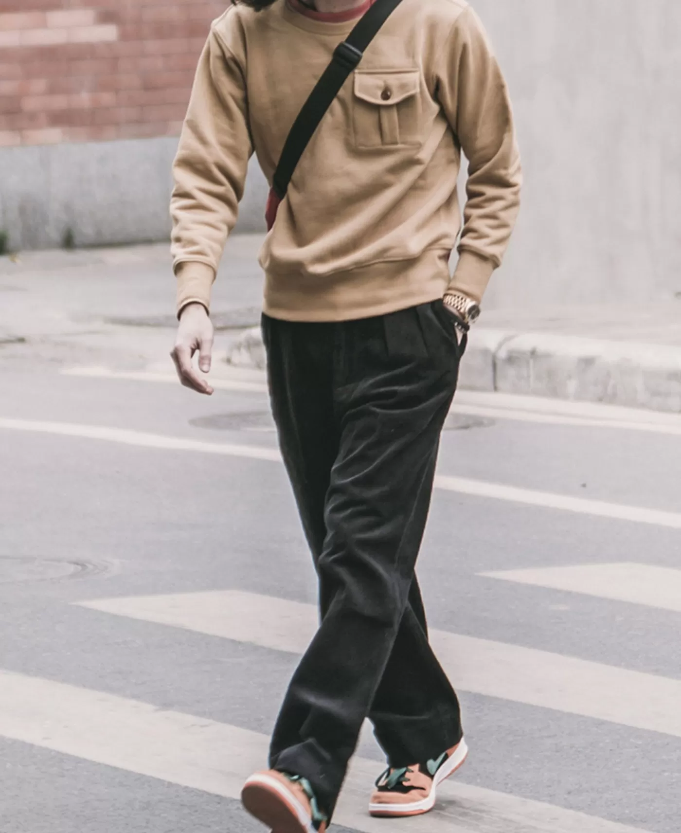 oz__wale_corduroy_trousers__black_4.webp Sale 12.5 oz 8 Wale Corduroy Trousers - Pants & Trousers