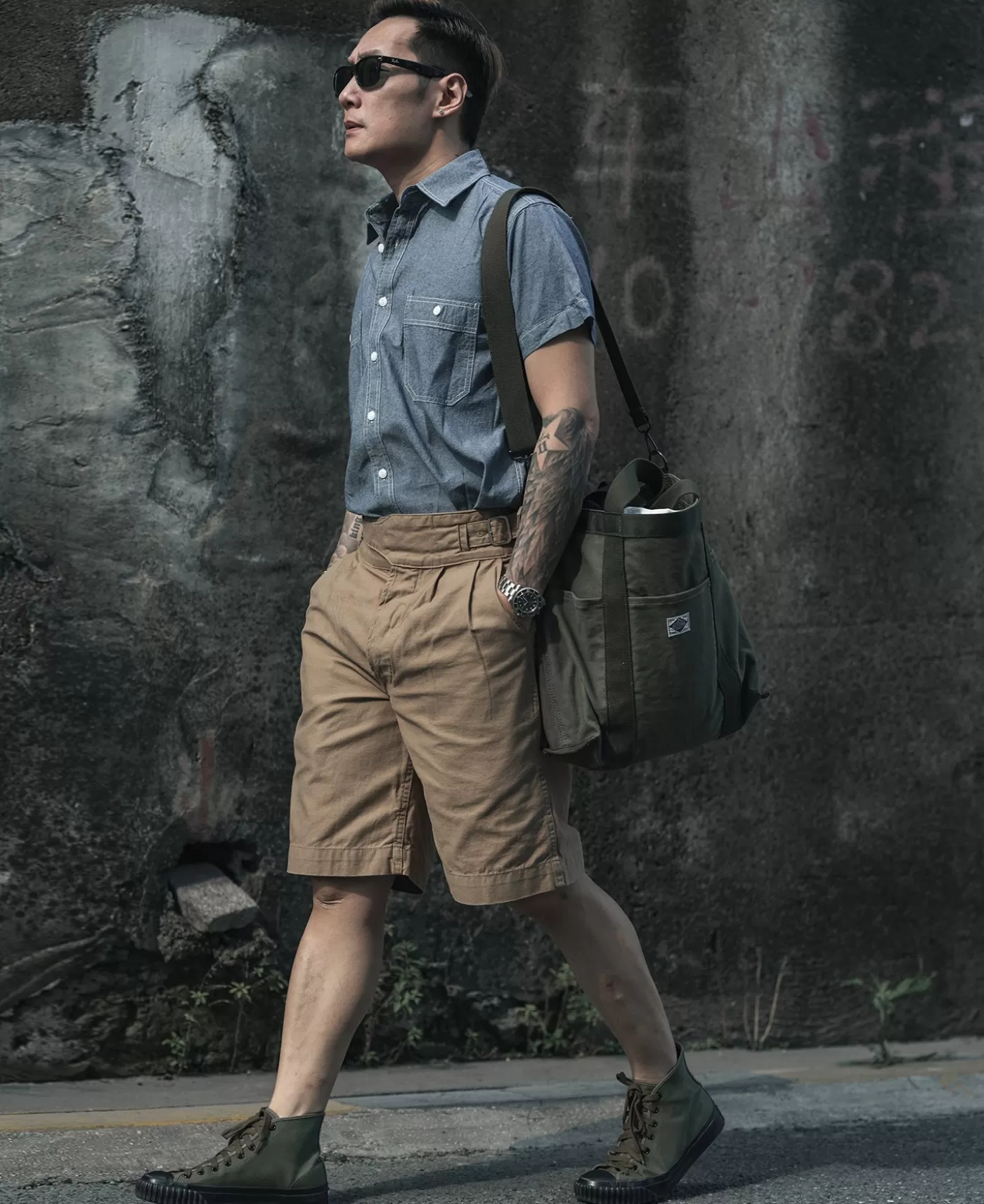 oz_canvas_tote_bag__olive_5.webp Best 18 oz Canvas Tote Bag - Bags & Luggage