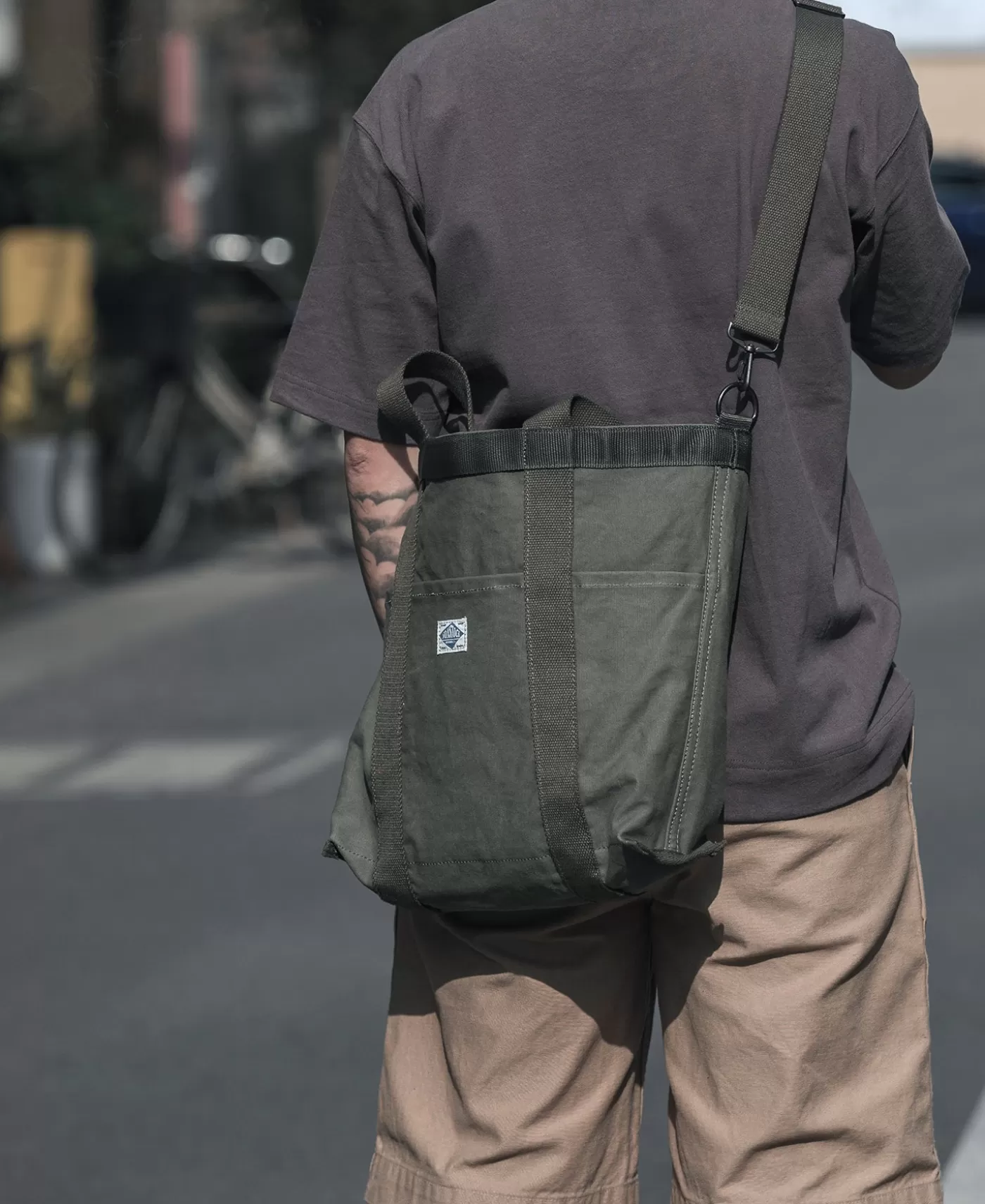 oz_canvas_tote_bag__olive_6.webp Best 18 oz Canvas Tote Bag - Bags & Luggage