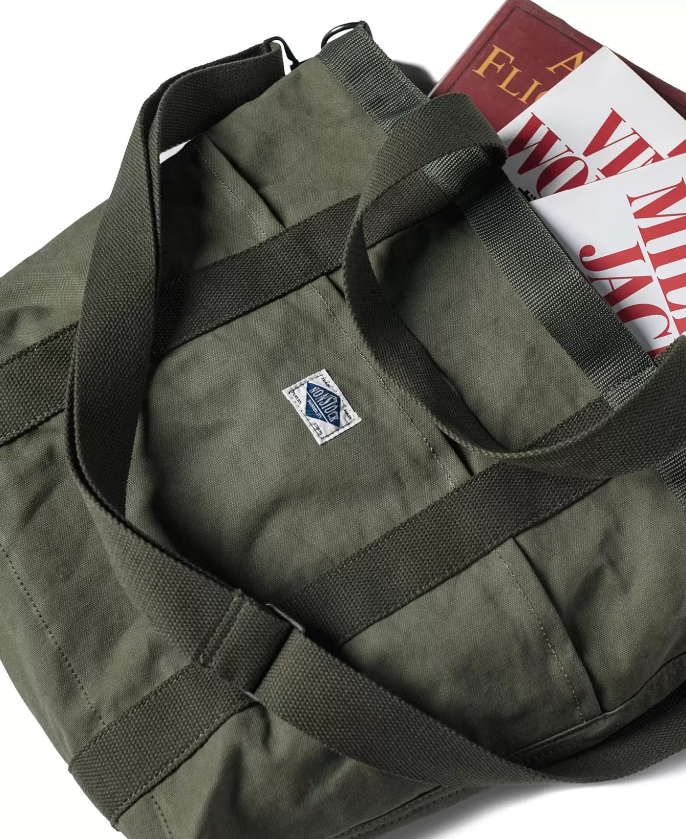 oz_canvas_tote_bag__olive_8.webp Best 18 oz Canvas Tote Bag - Bags & Luggage