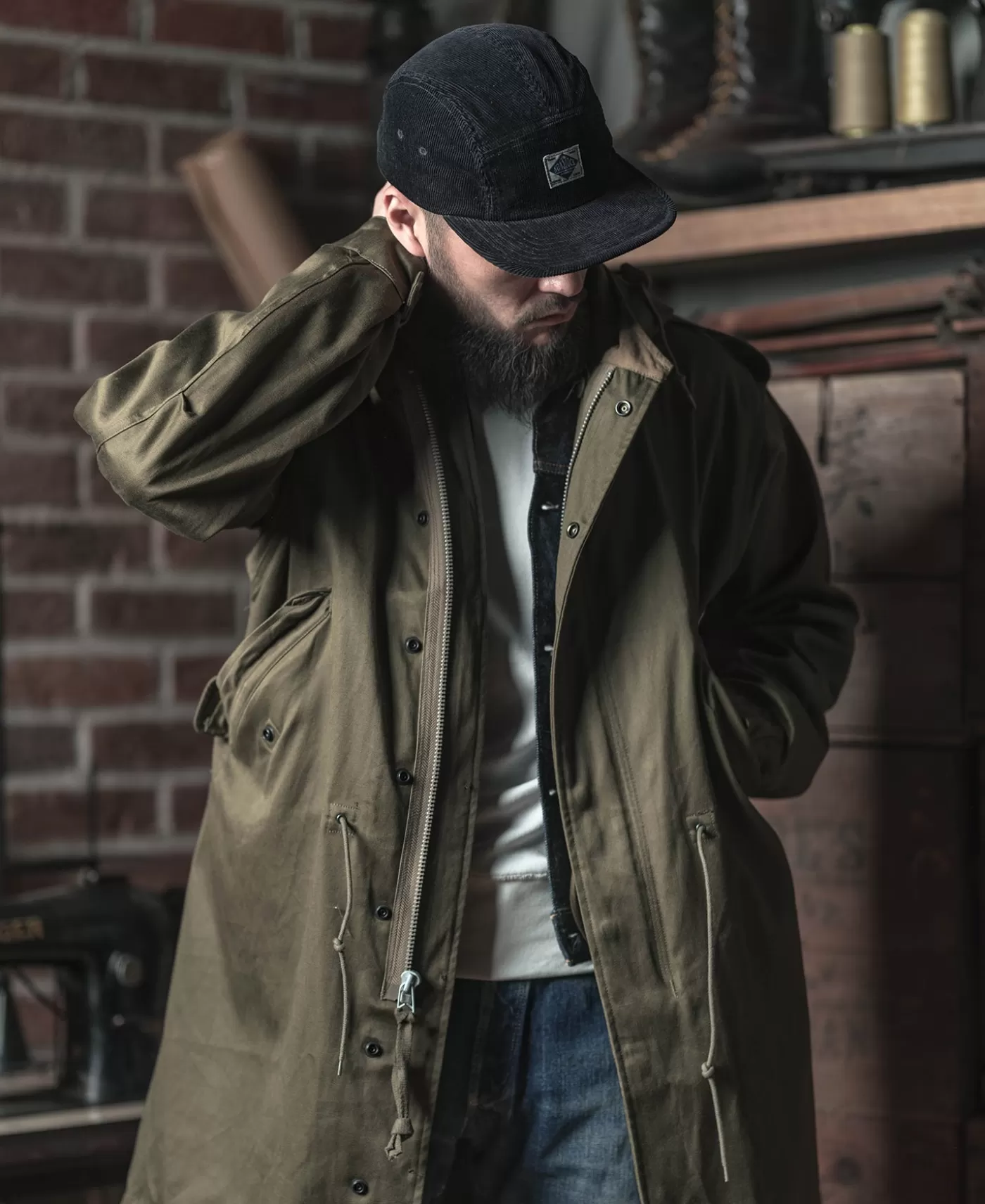 oz_corduroy__panel_cap__black_2.webp Fashion 12.5 oz Corduroy 5 Panel Cap - Hats & Caps